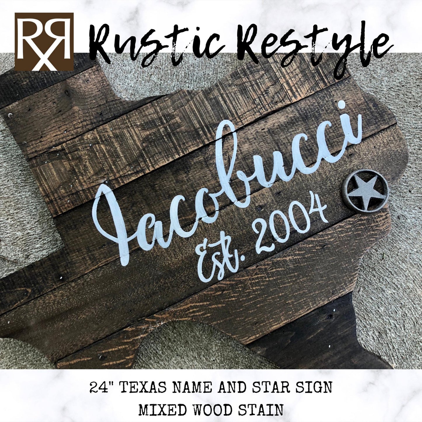 Last name wood sign, pallet sign wall art, wood state art, new home, rustic home decor, wooden Texas pallet, 24inch Texas name and star sign