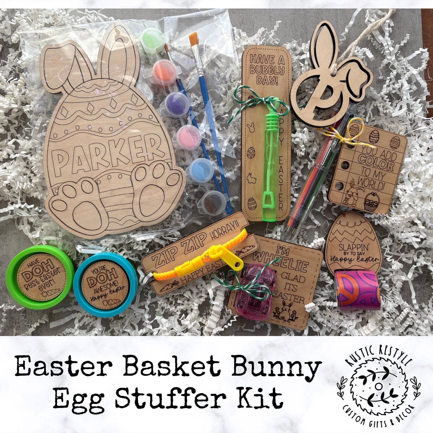 Easter basket stuffer kits, non candy fillers for kids Easter baskets