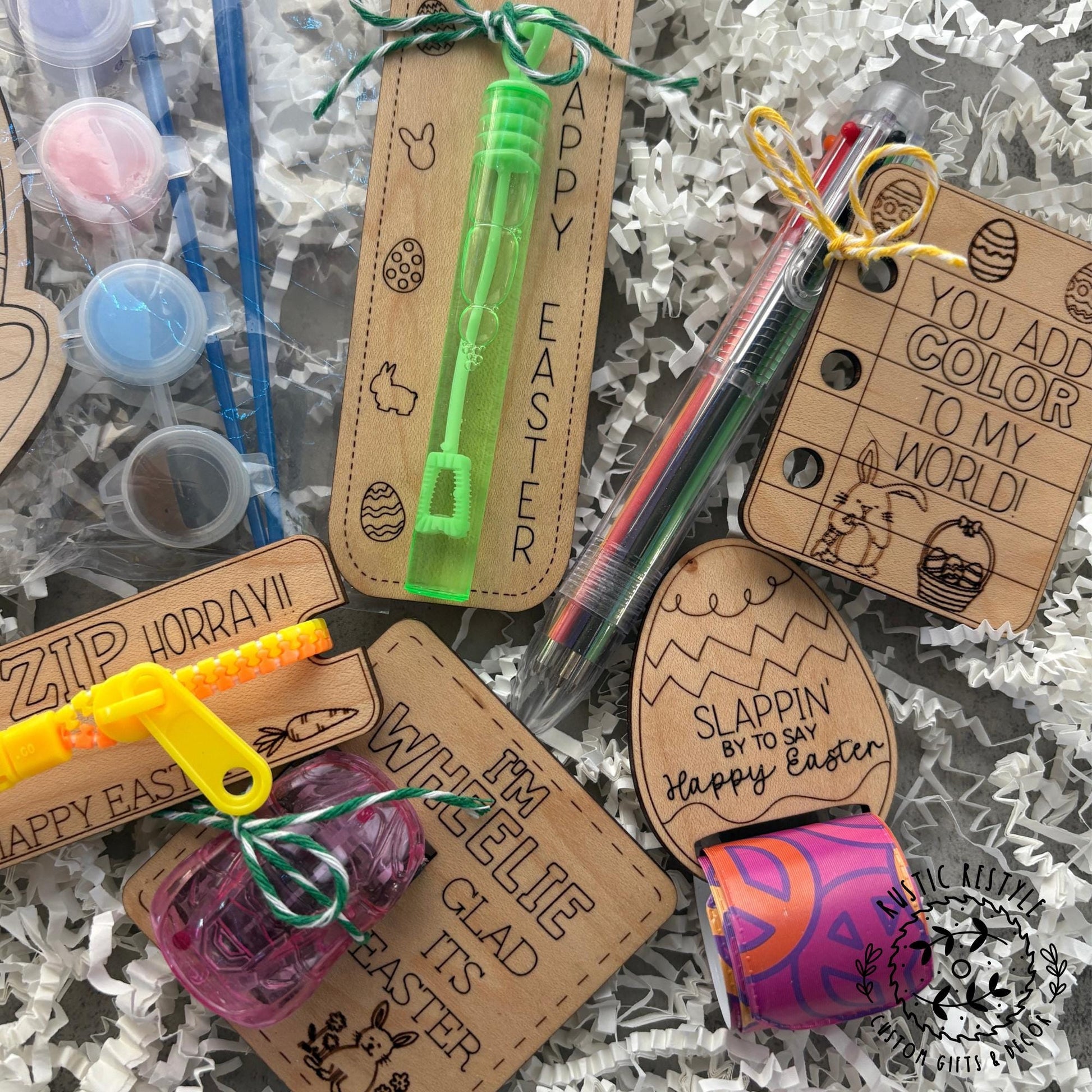 Easter basket stuffer kits, non candy fillers for kids Easter baskets