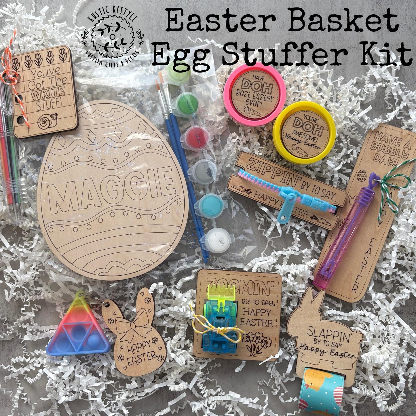Easter basket stuffer kits, non candy fillers for kids Easter baskets