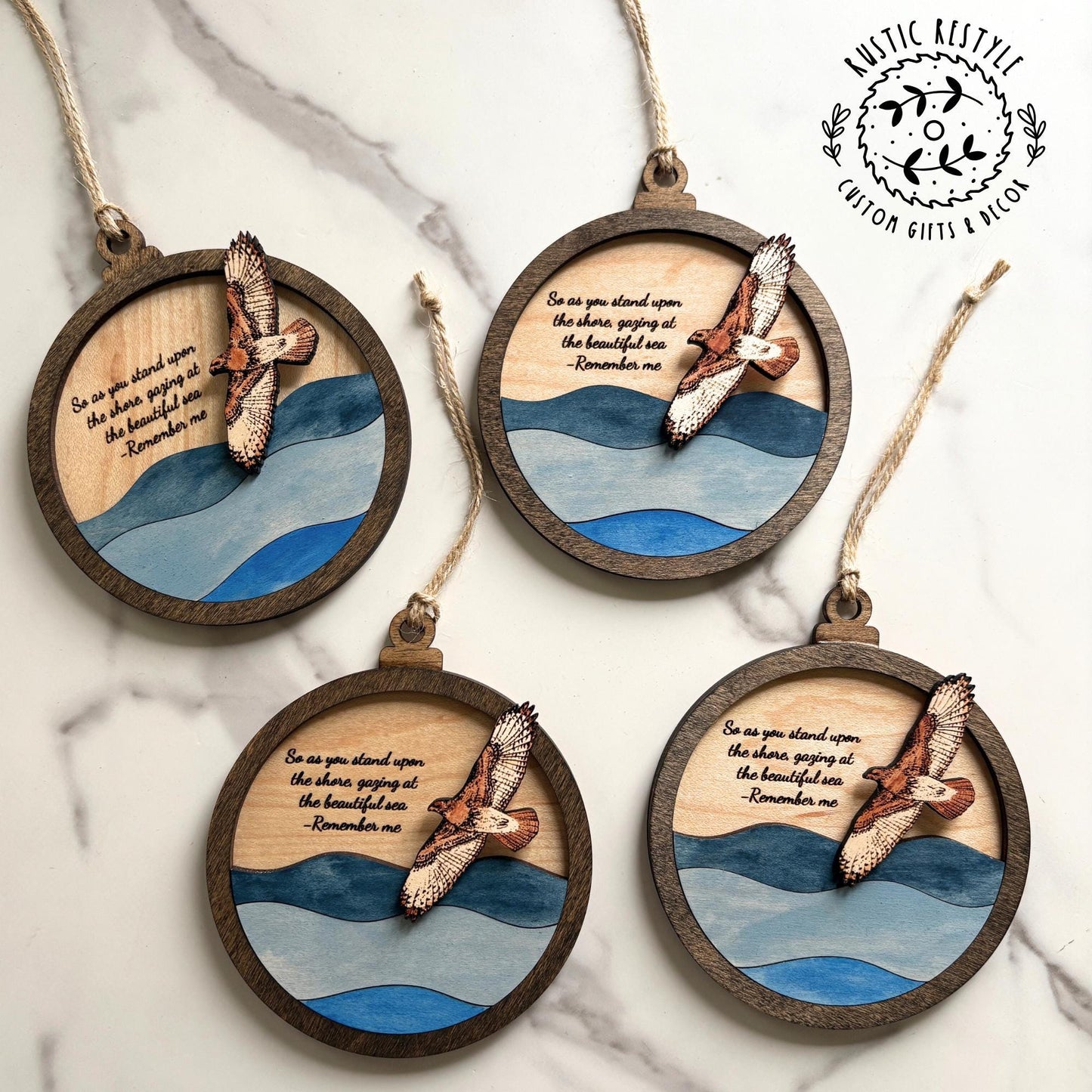Memorial Hawk Remembrance ornament