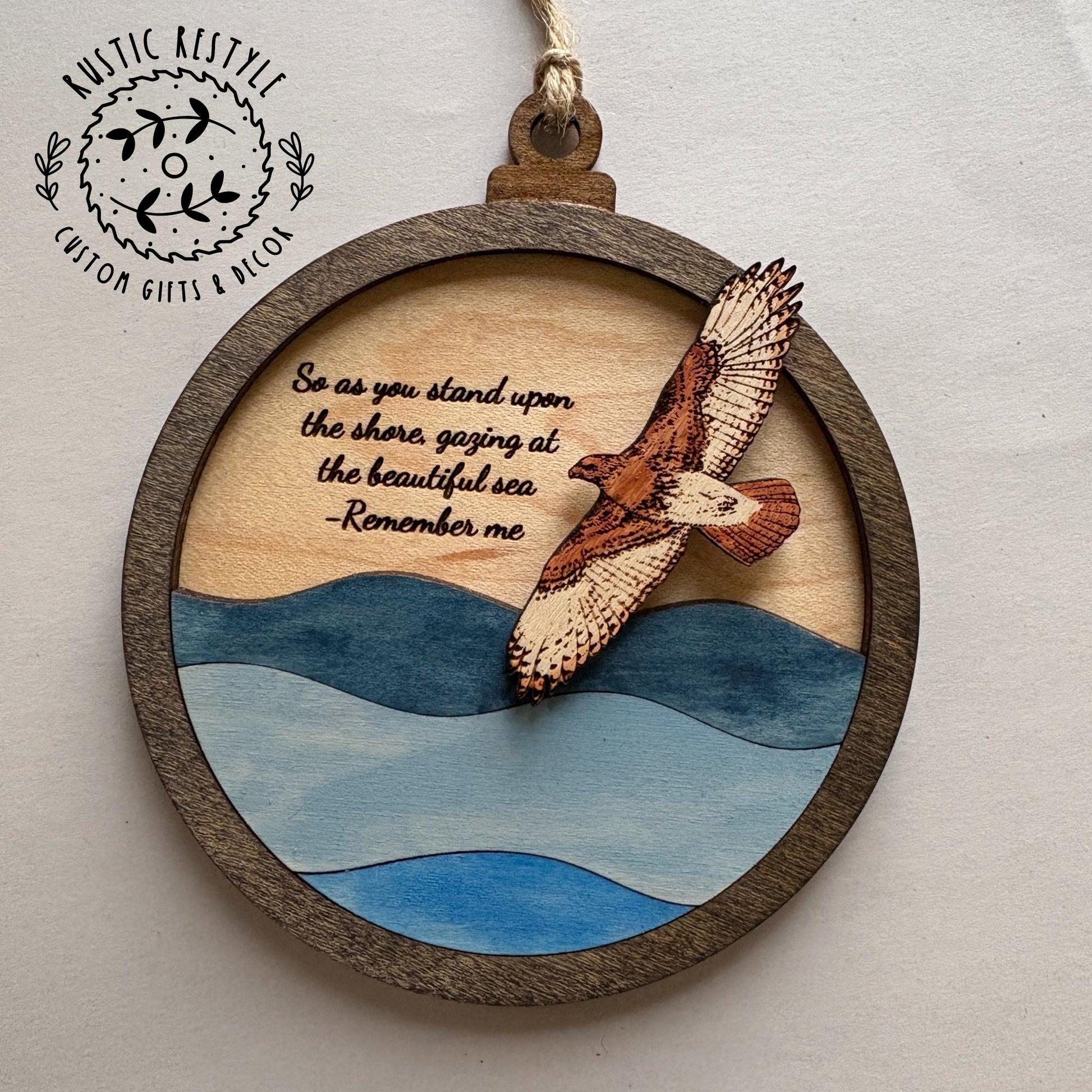 Memorial Hawk Remembrance ornament