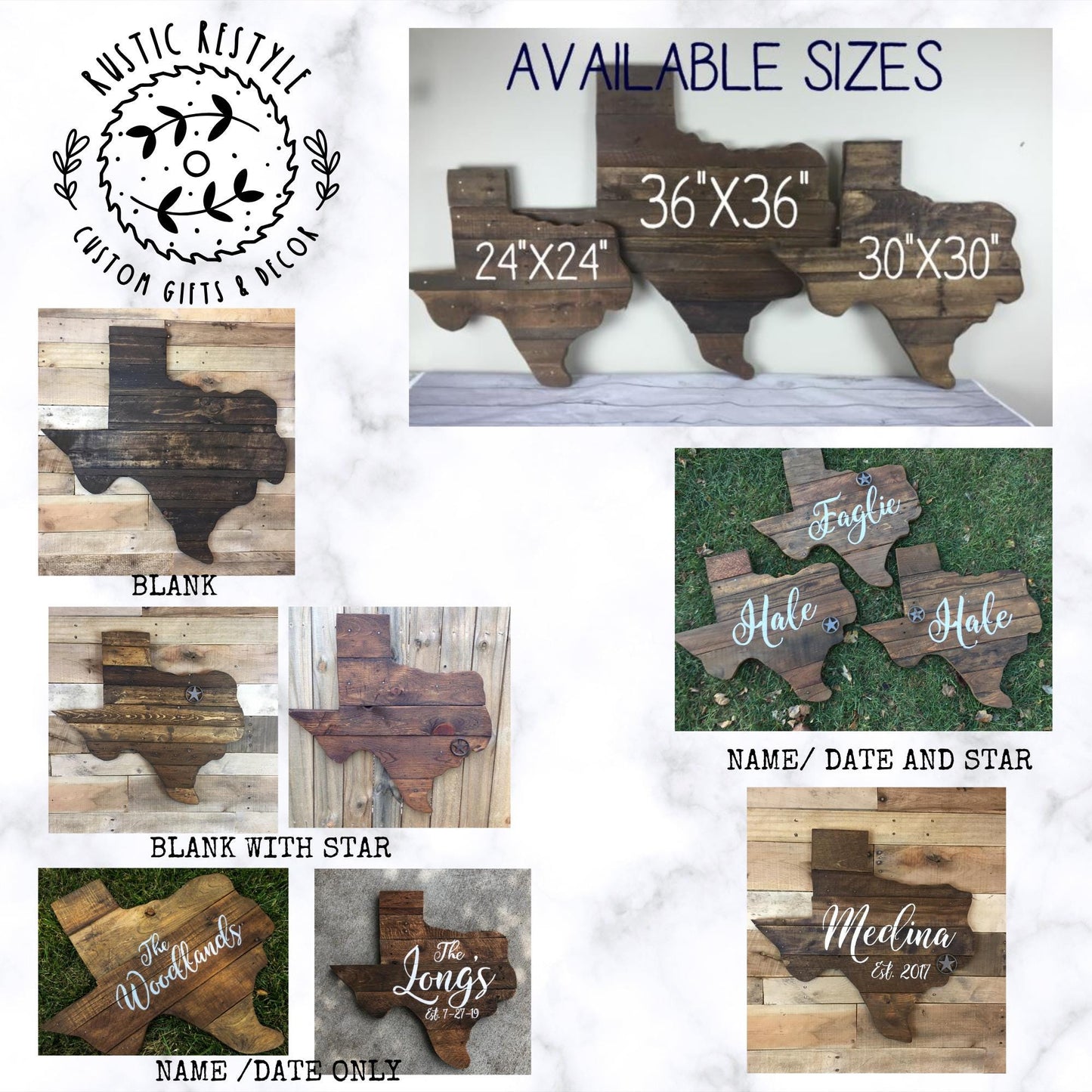 Texas wall art, wooden Texas, Pallet sign wall art, Established, Housewarming, Name sign, gift for new home, 24" Texas name and star sign
