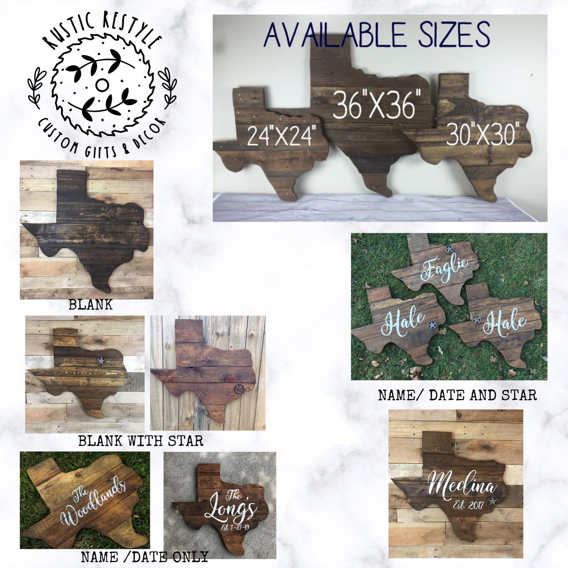 Texas wall art, wooden Texas, Pallet sign wall art, Established, Housewarming, Name sign, gift for new home, 24" Texas name and star sign