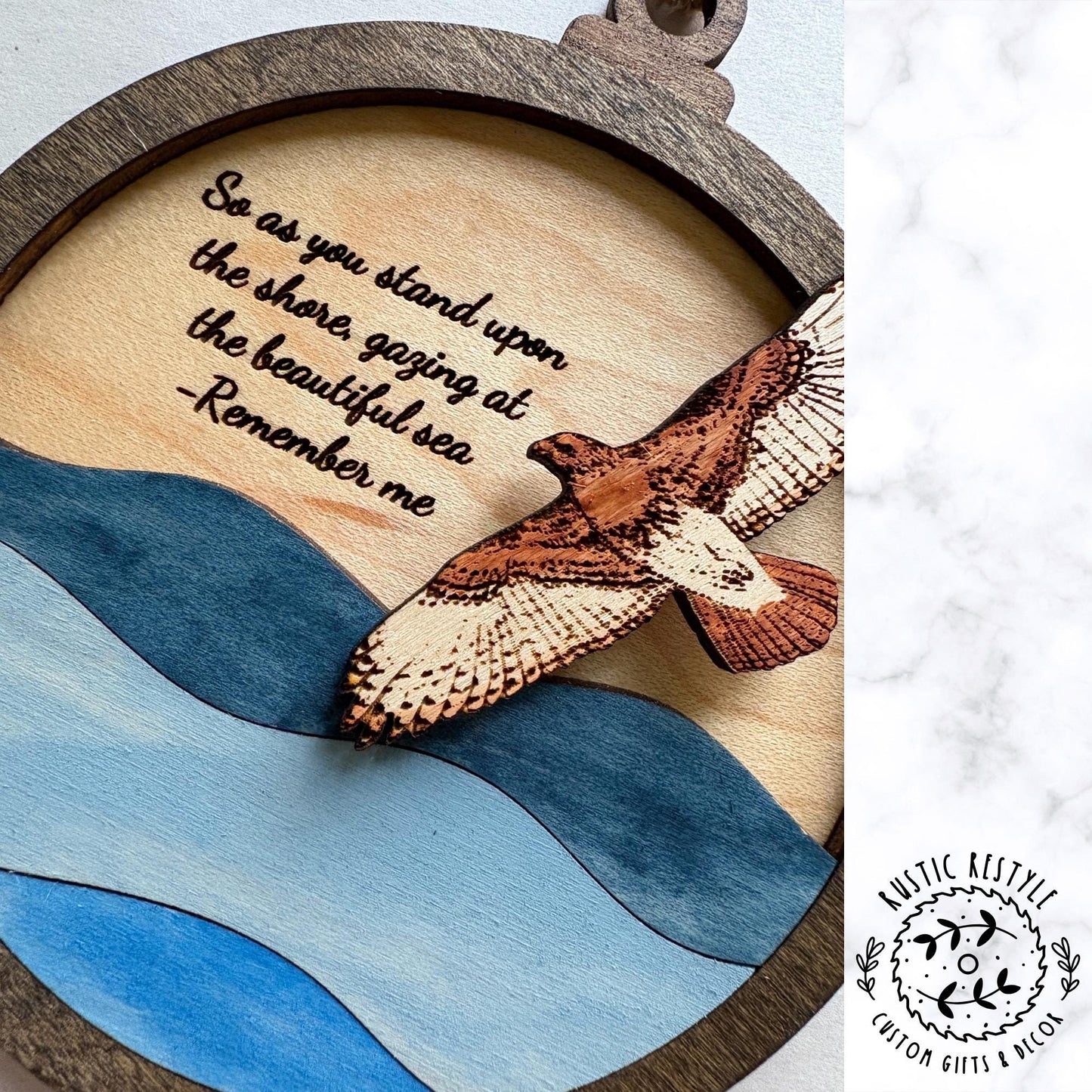 Memorial Hawk Remembrance ornament