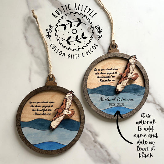 Memorial Hawk Remembrance ornament
