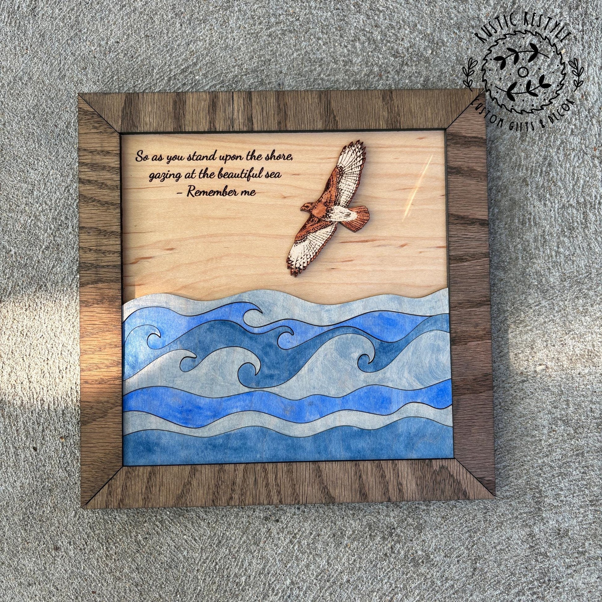 Memorial Hawk Ocean Remembrance Plaque