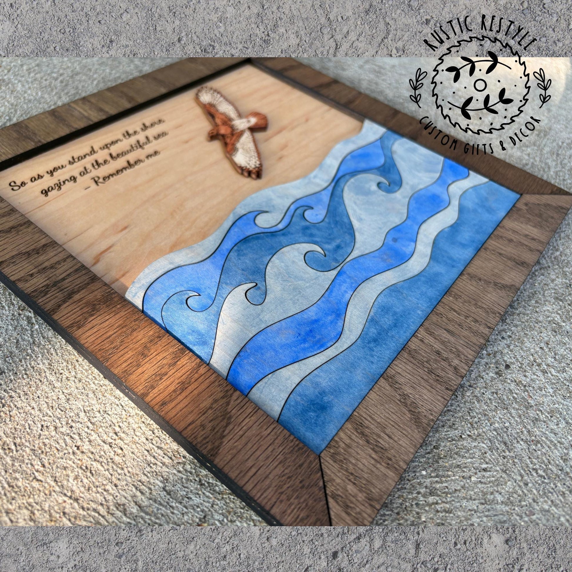 Memorial Hawk Ocean Remembrance Plaque