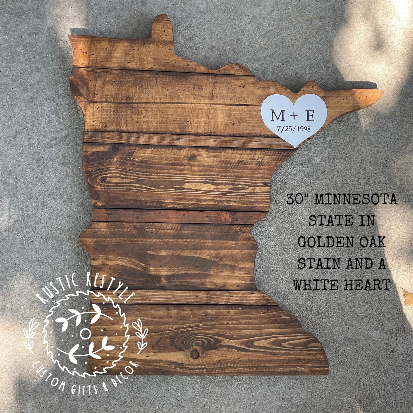 Minnesota wood cutouts, Minnesota wedding gift, for couple, for housewarming, Rustic home decor, signing board, alternative wood, wall decor
