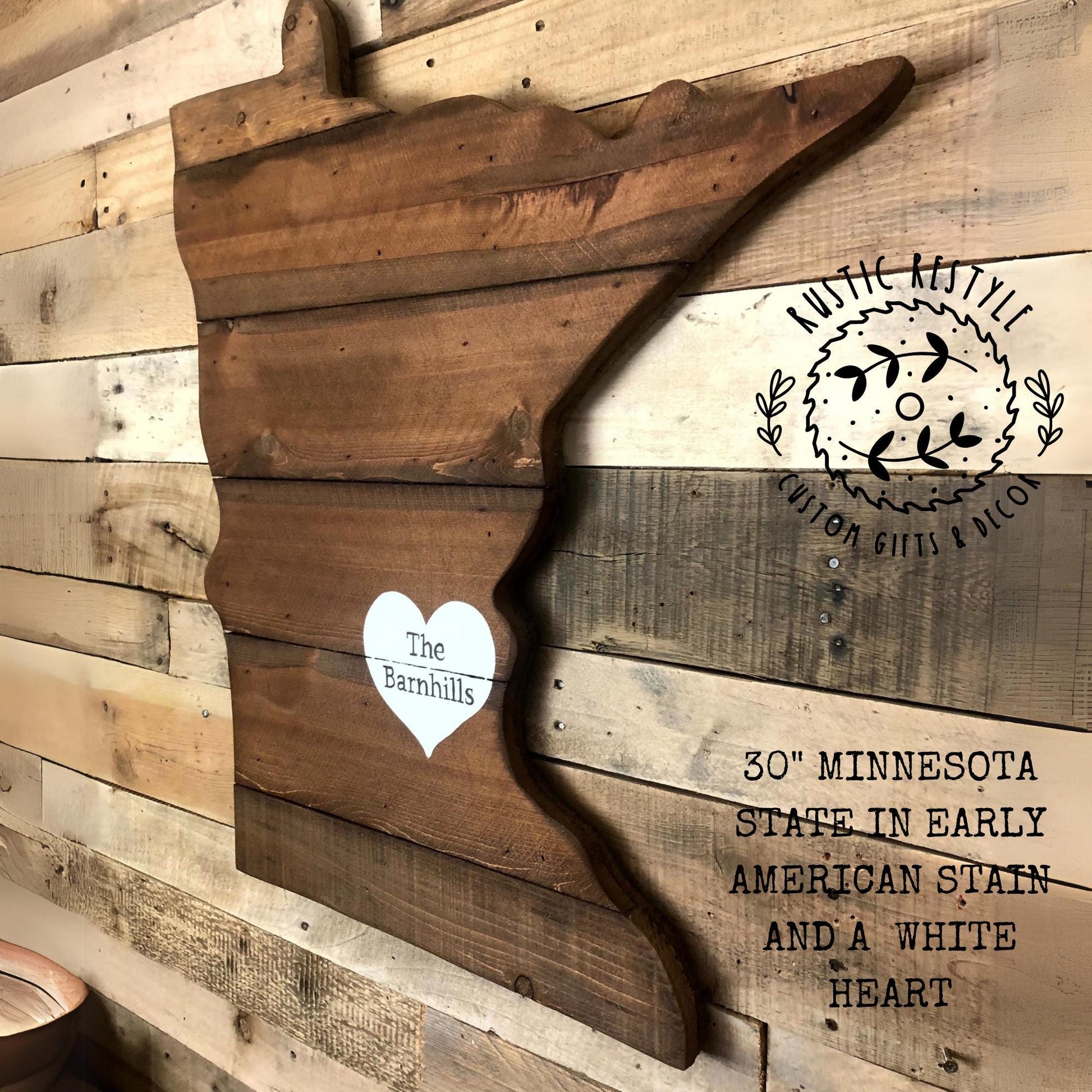 Minnesota wood cutouts, Minnesota wedding gift, for couple, for housewarming, Rustic home decor, signing board, alternative wood, wall decor