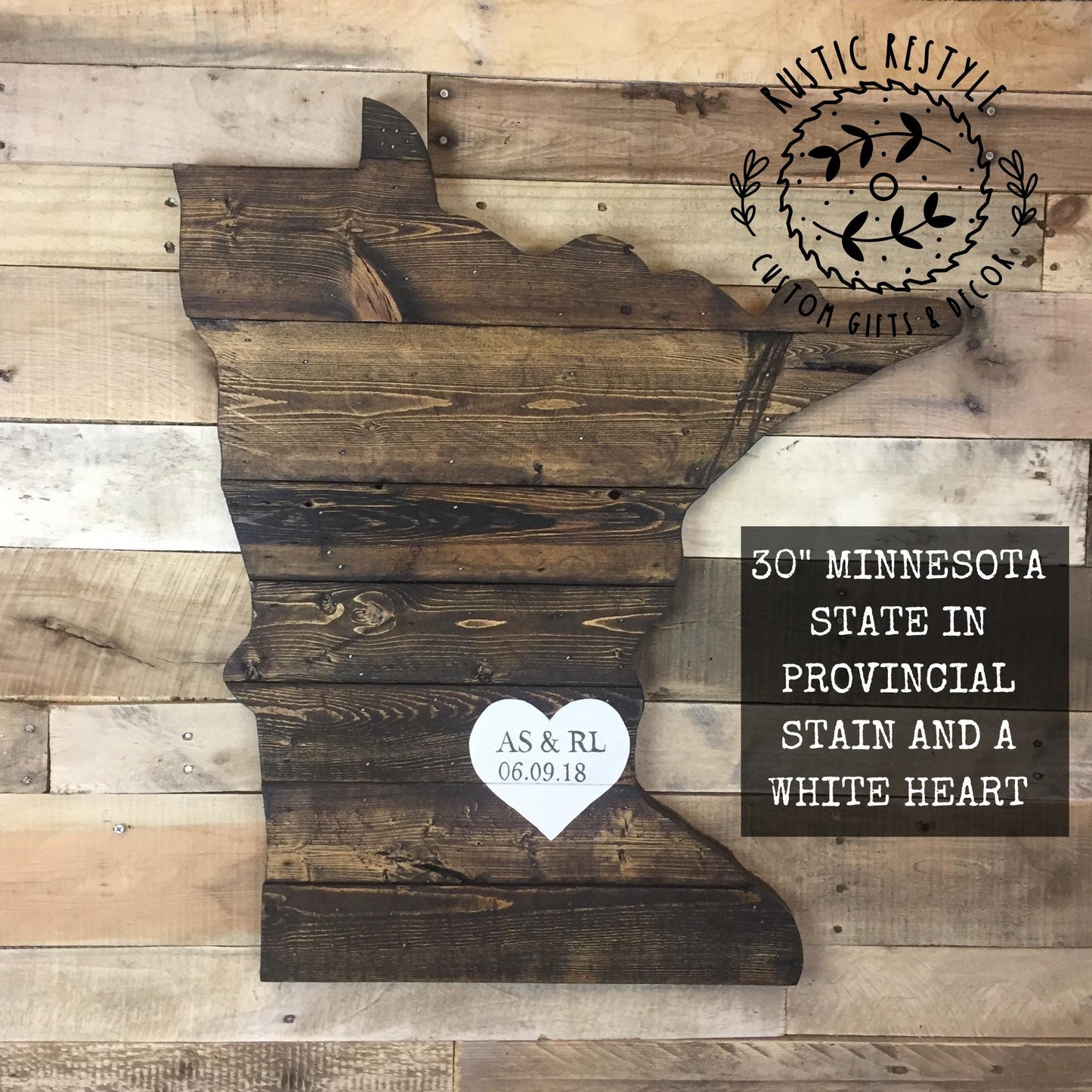 Minnesota wood cutouts, Minnesota wedding gift, for couple, for housewarming, Rustic home decor, signing board, alternative wood, wall decor