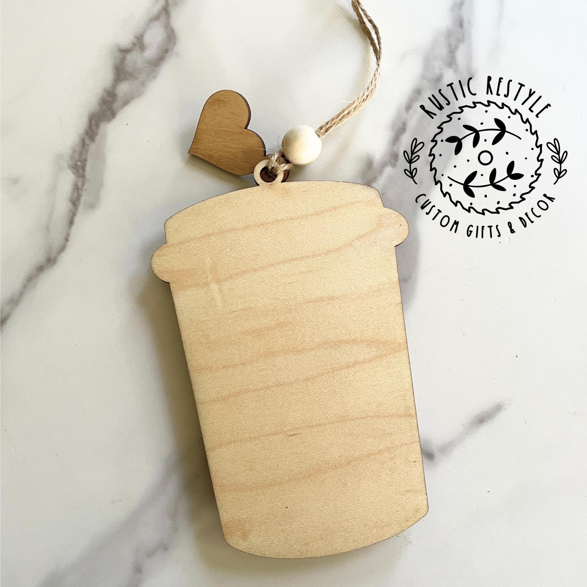 Mom coffee cup ornament gift card holder ornament