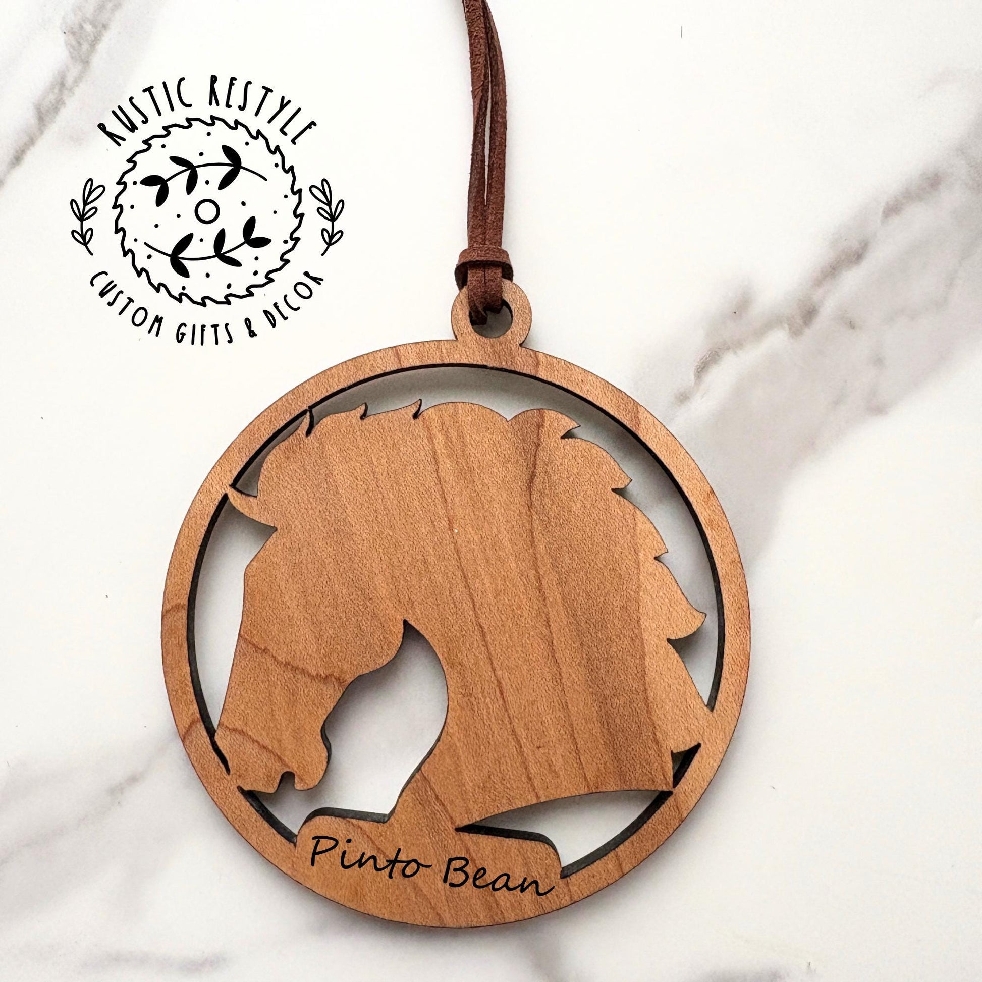 Horse riding christmas ornament, horse silhouette, personalized horse ornament