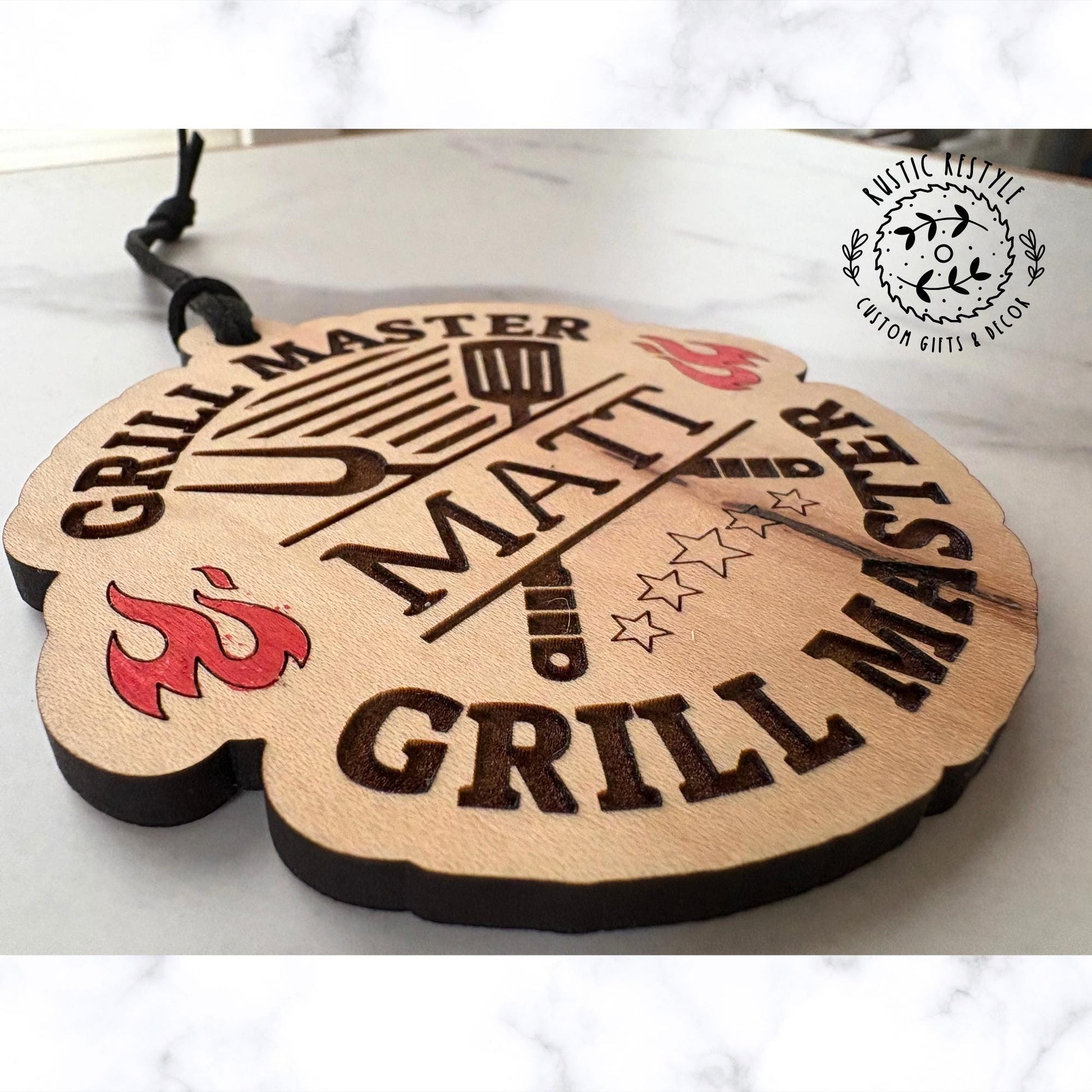 Grill master Christmas Ornament, Personalized Grilling ornament