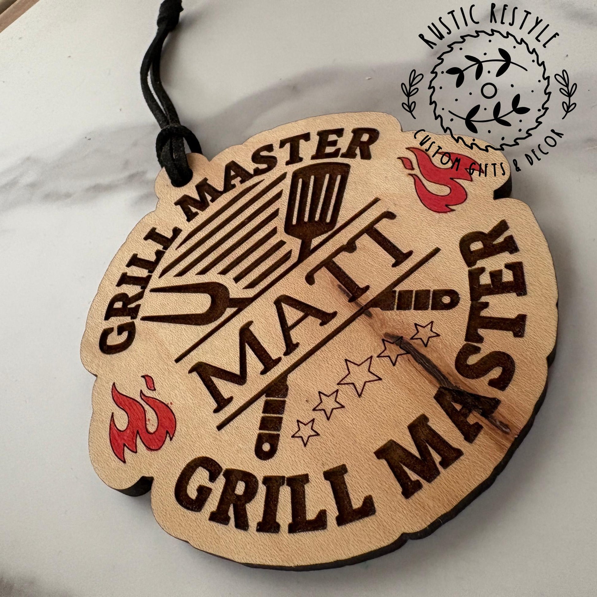 Grill master Christmas Ornament, Personalized Grilling ornament