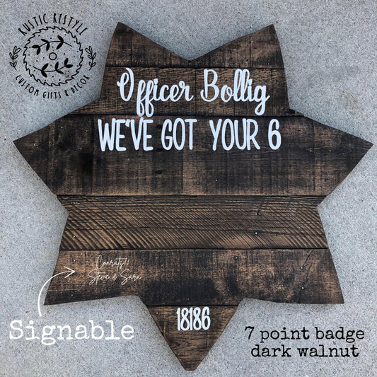 Custom Police officer gift graduation or promotion guest book