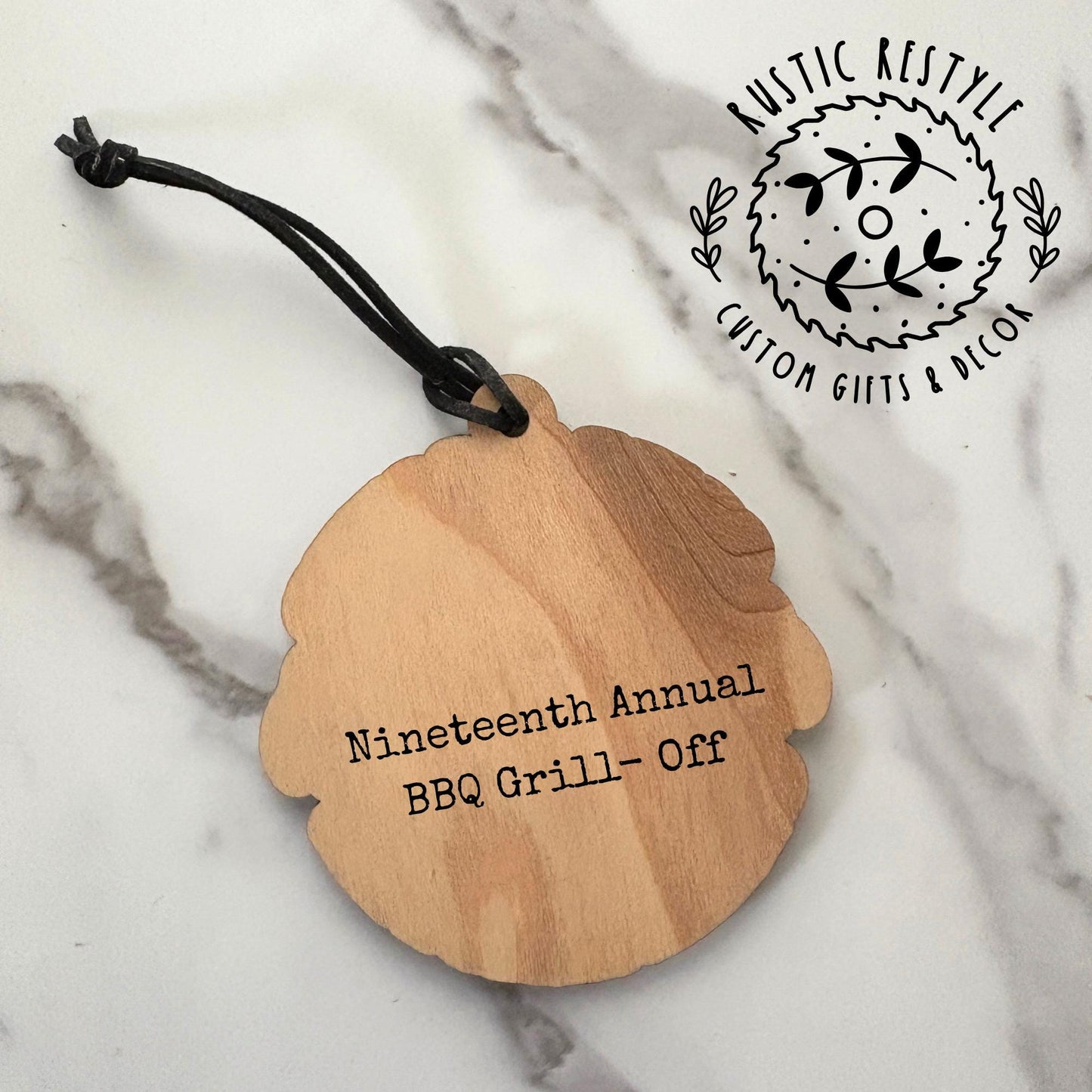 Grill master Christmas Ornament, Personalized Grilling ornament