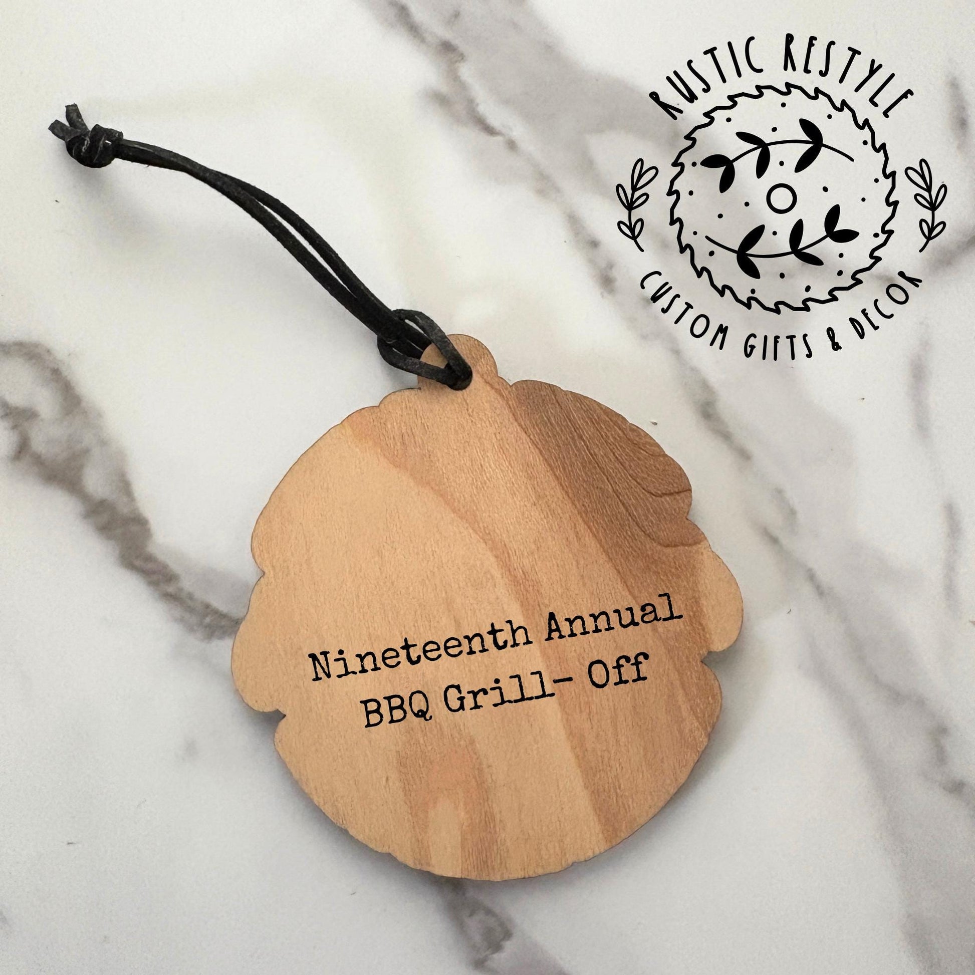 Grill master Christmas Ornament, Personalized Grilling ornament