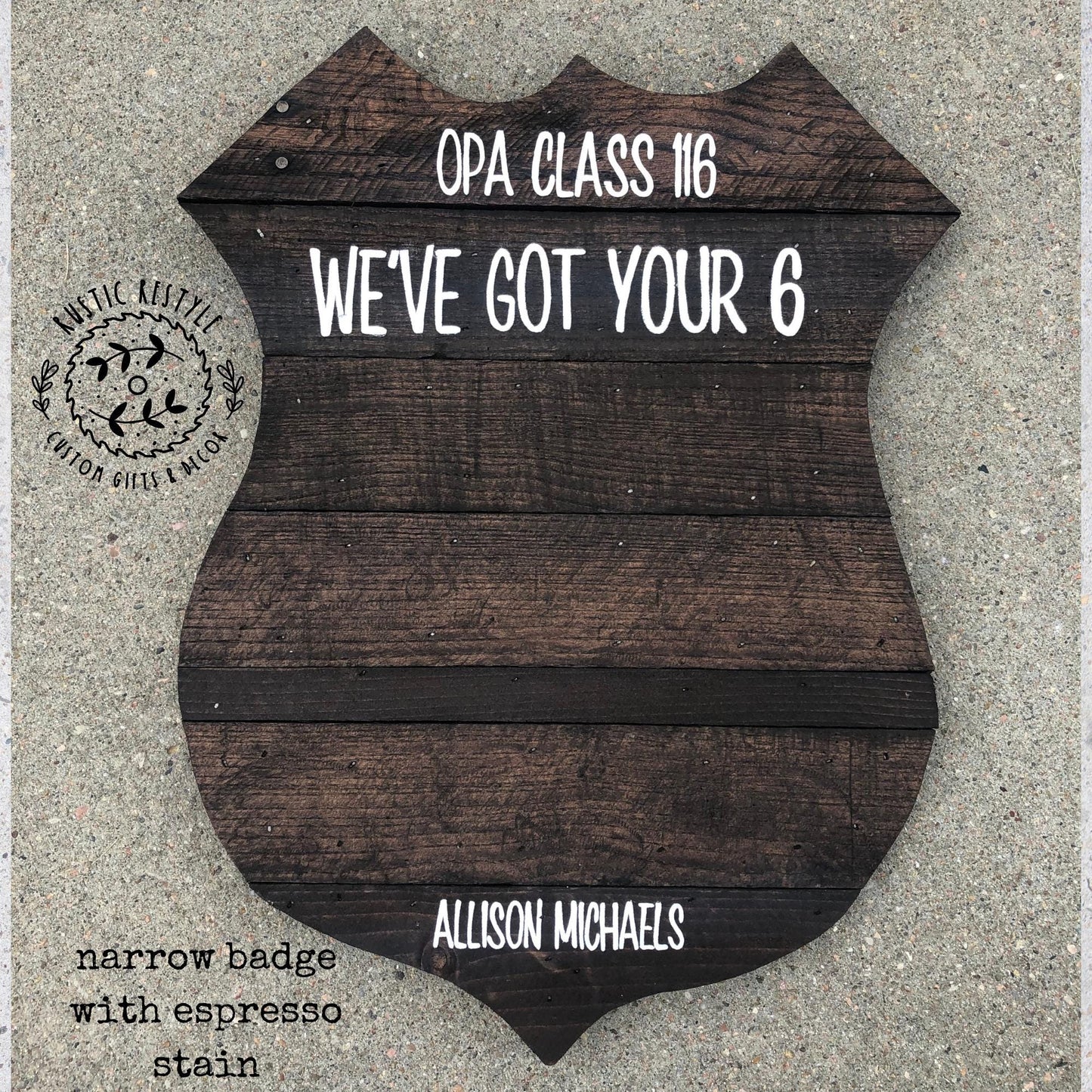 Custom Police officer gift graduation or promotion guest book