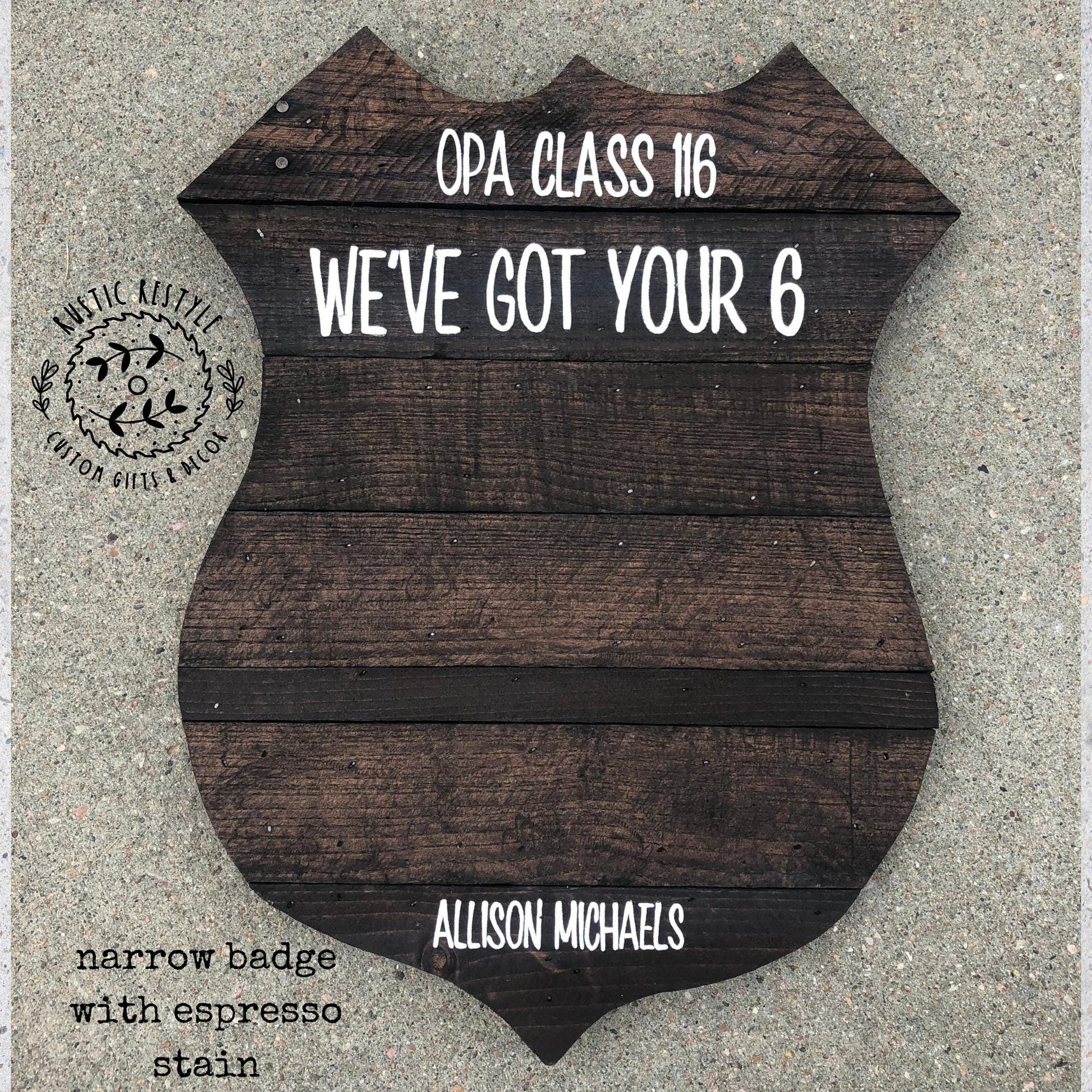 Custom Police officer gift graduation or promotion guest book