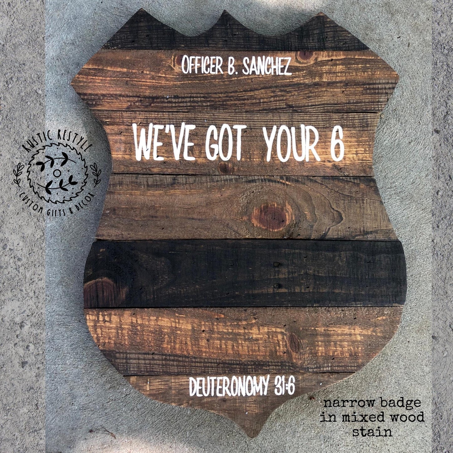 Custom Police officer gift graduation or promotion guest book
