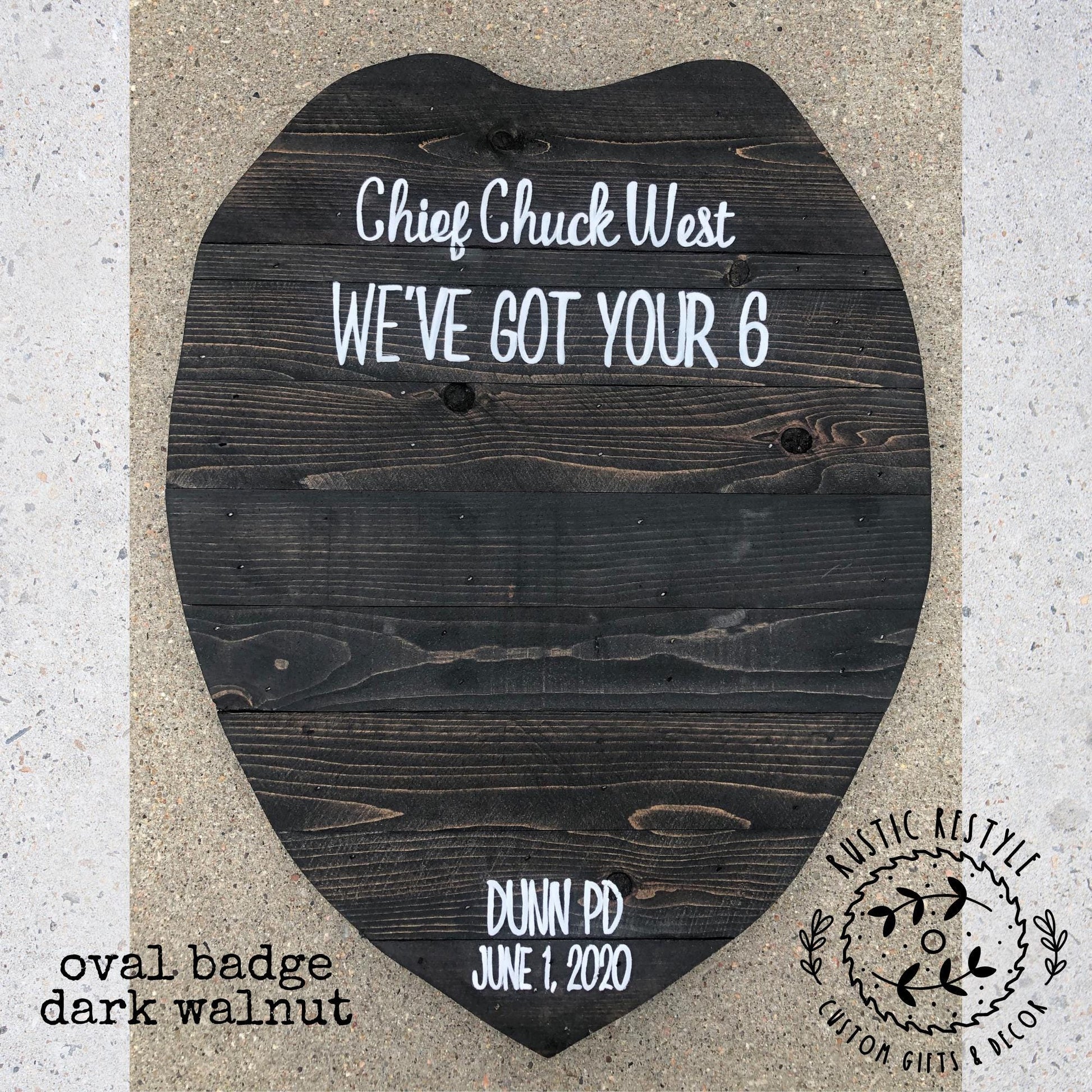 Custom Police officer gift graduation or promotion guest book