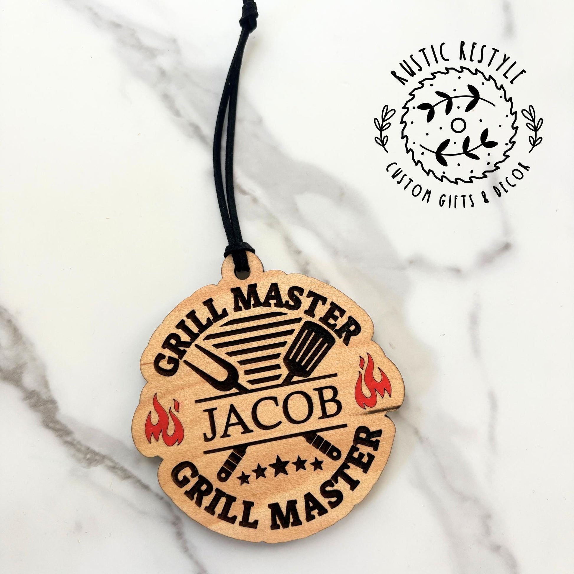 Grill master Christmas Ornament, Personalized Grilling ornament