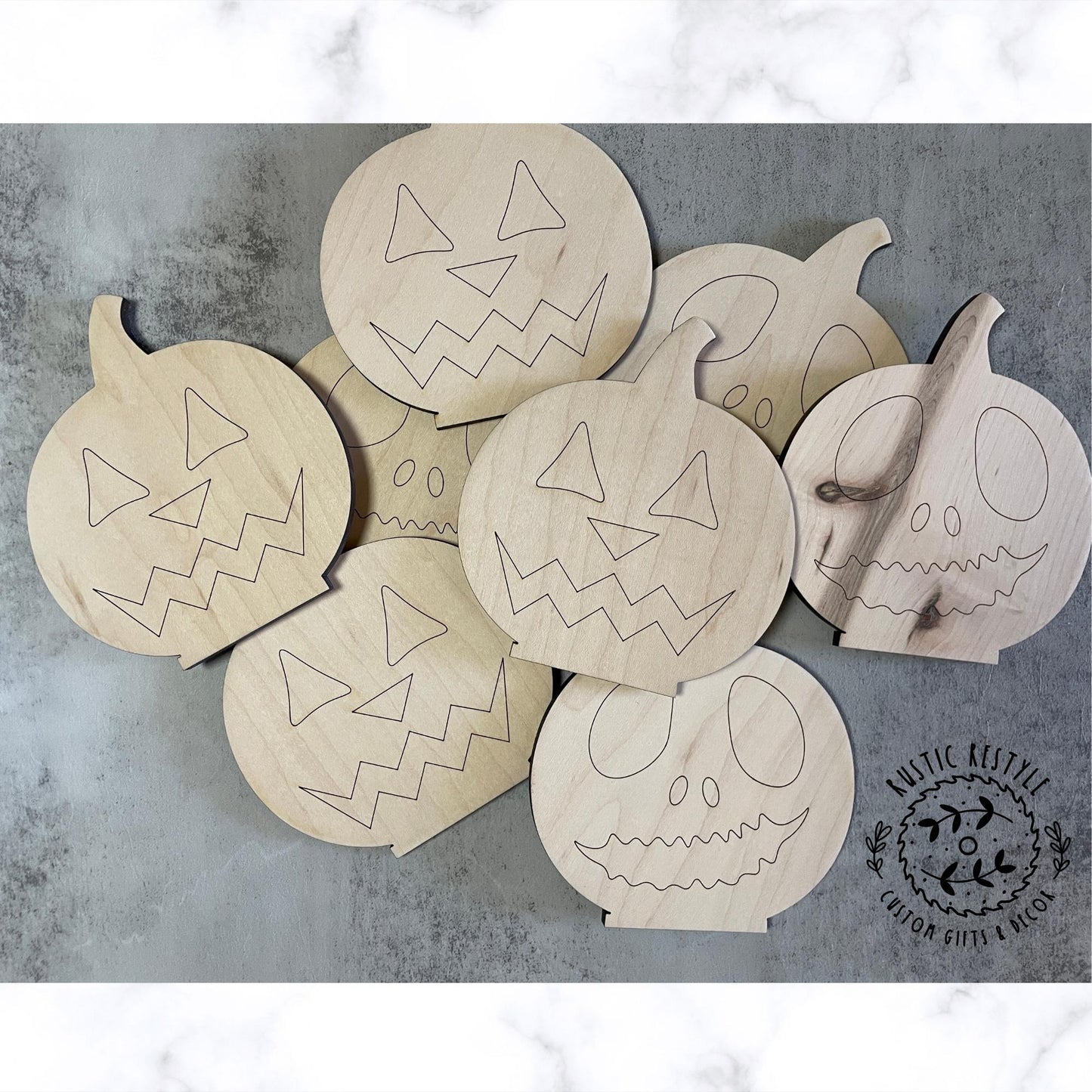 Halloween Pumpkin Painting Kit, DIY Wooden Jack‑O‑Lantern Craft Set, Kids Fall Activity, Paintable Pumpkins with Brushes & Stands