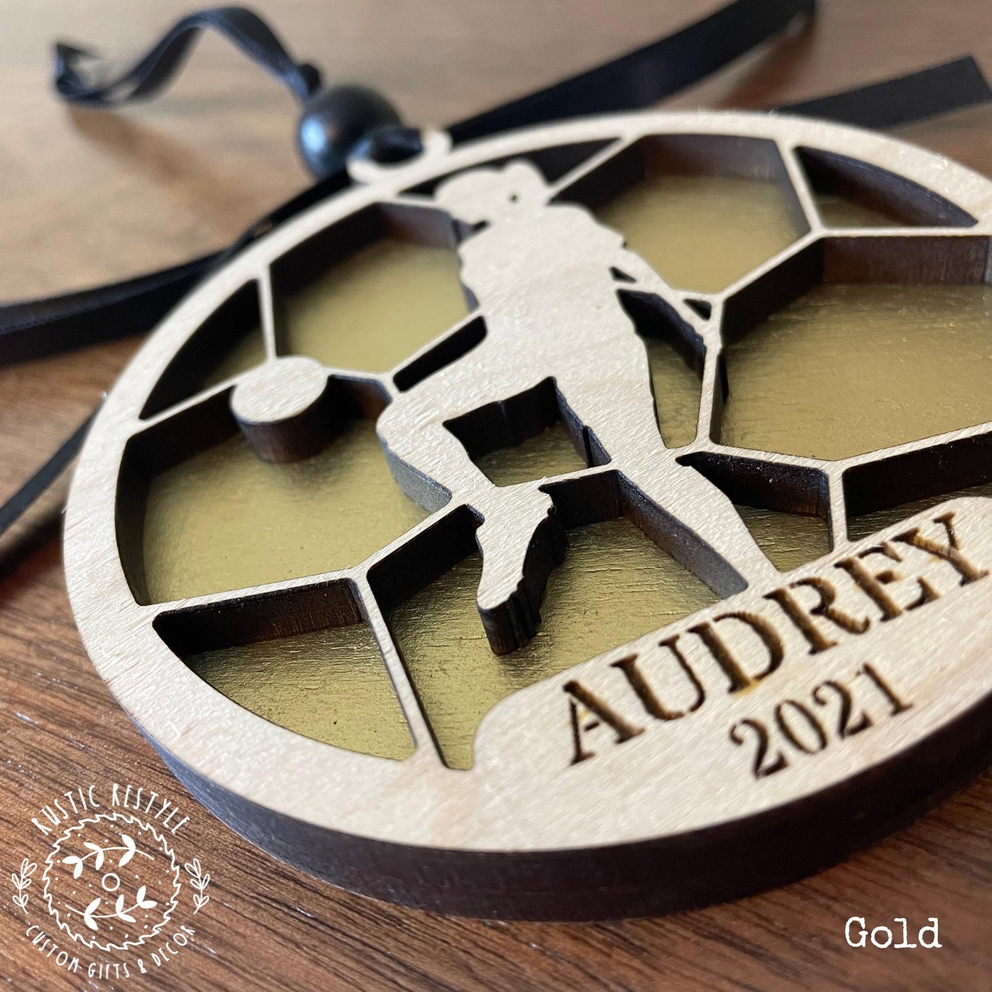 Personalized Soccer silhouette ornament