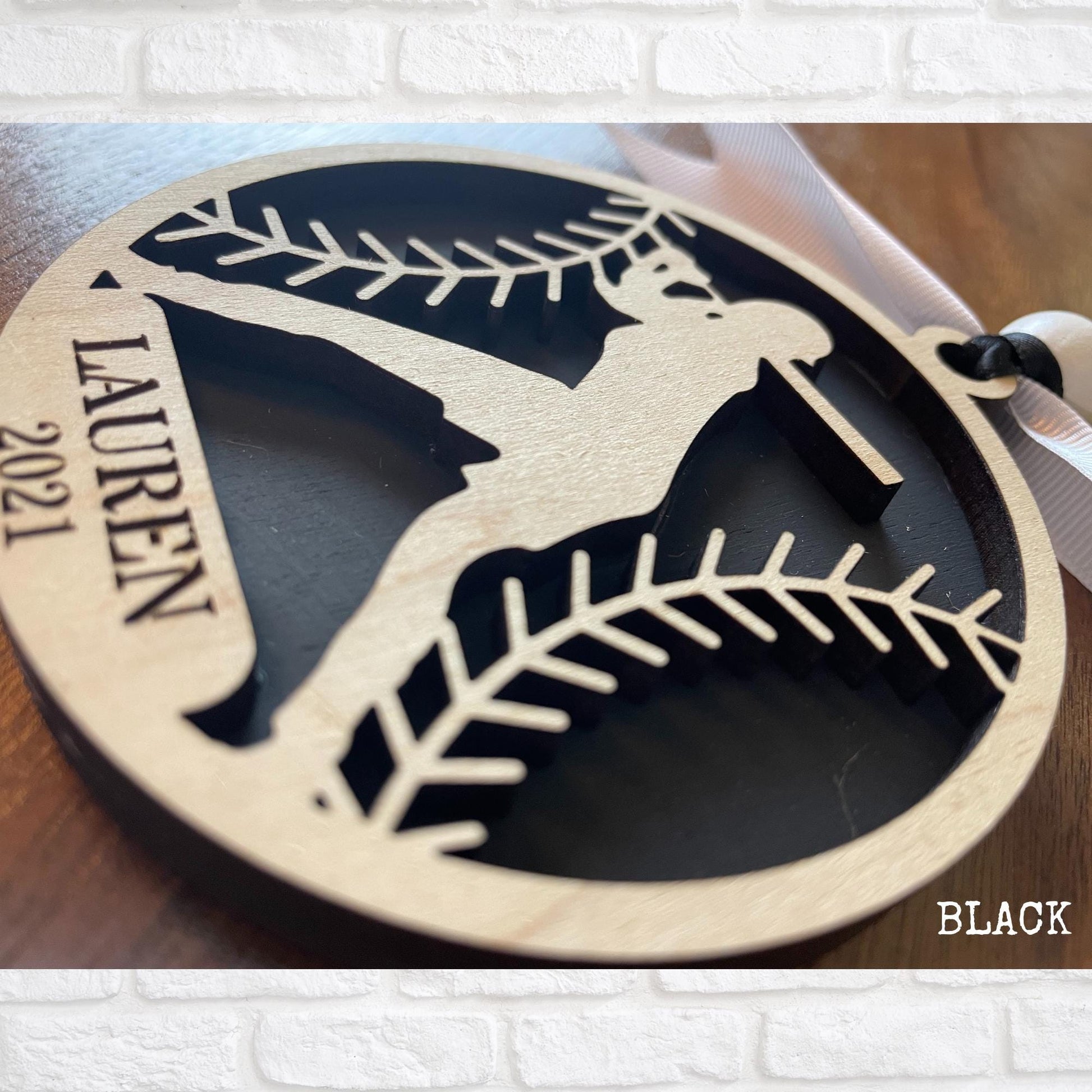 Personalized Softball Christmas Ornament- Softball Player Holiday Keepsake