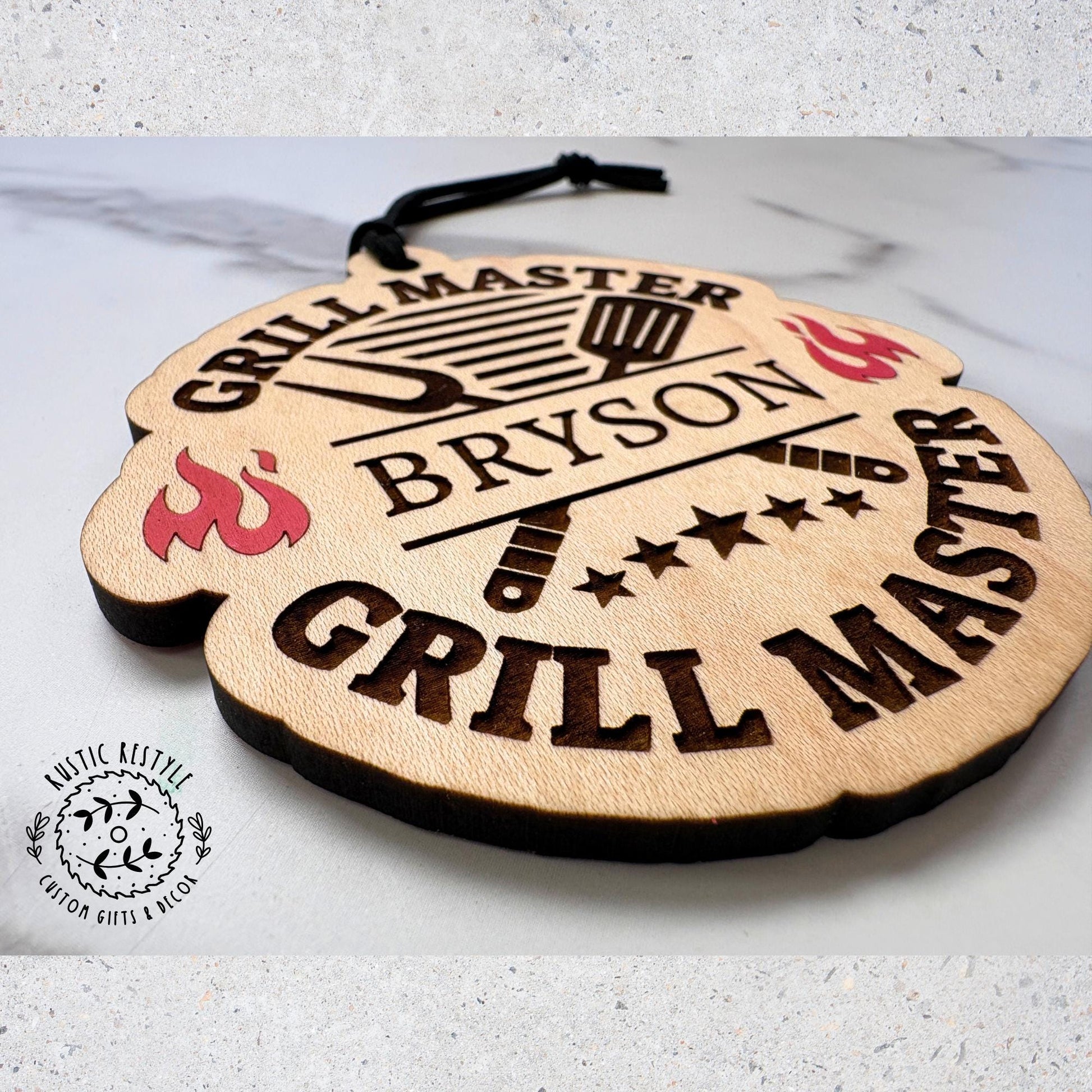 Grill master Christmas Ornament, Personalized Grilling ornament