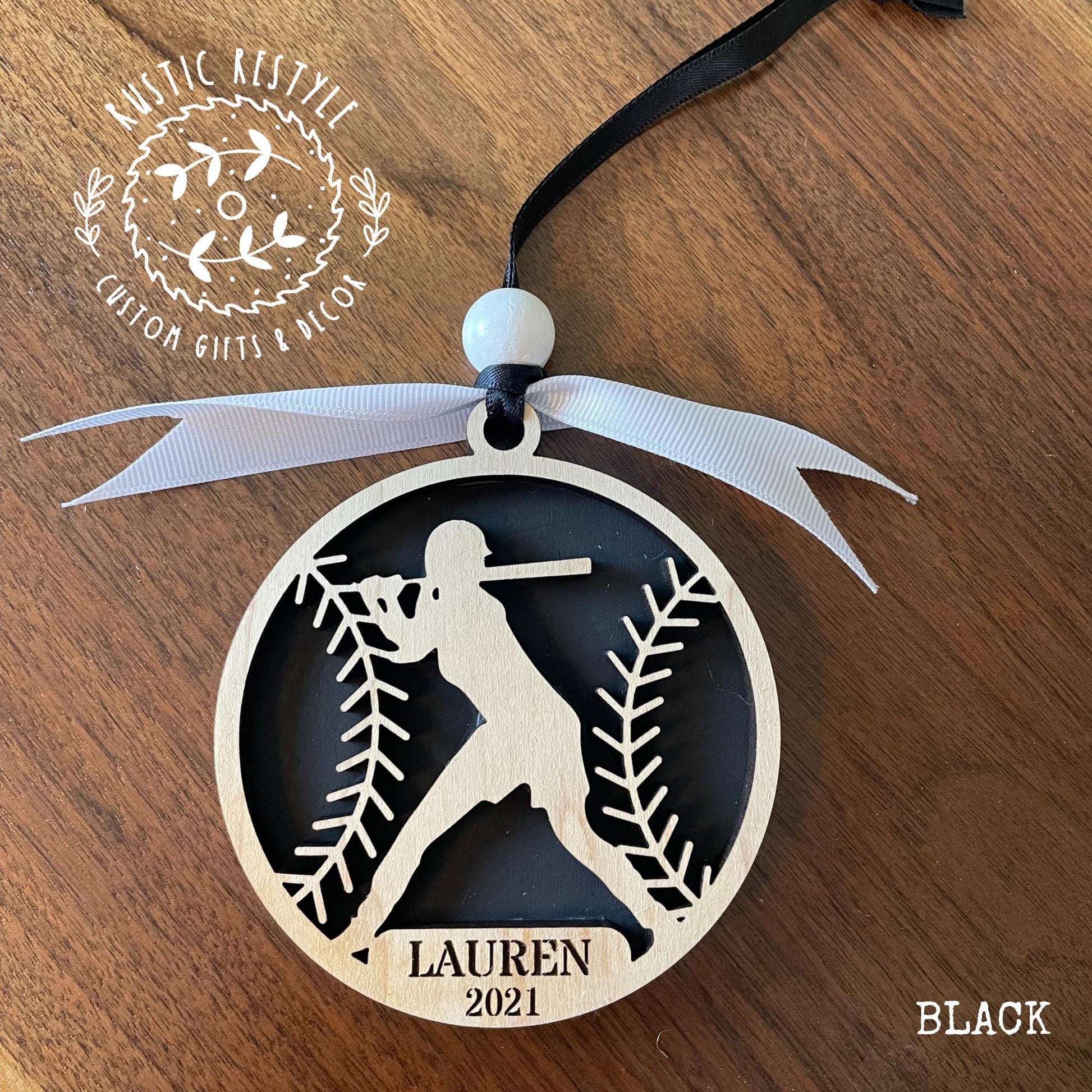 Personalized Softball Christmas Ornament- Softball Player Holiday Keepsake