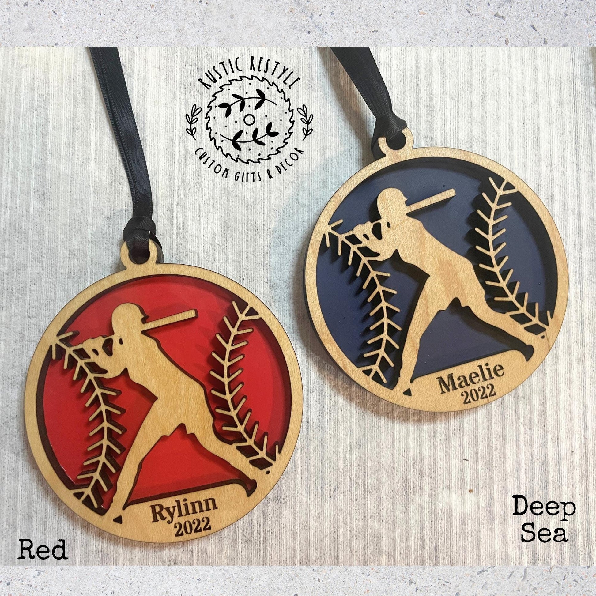 Personalized Softball Christmas Ornament- Softball Player Holiday Keepsake