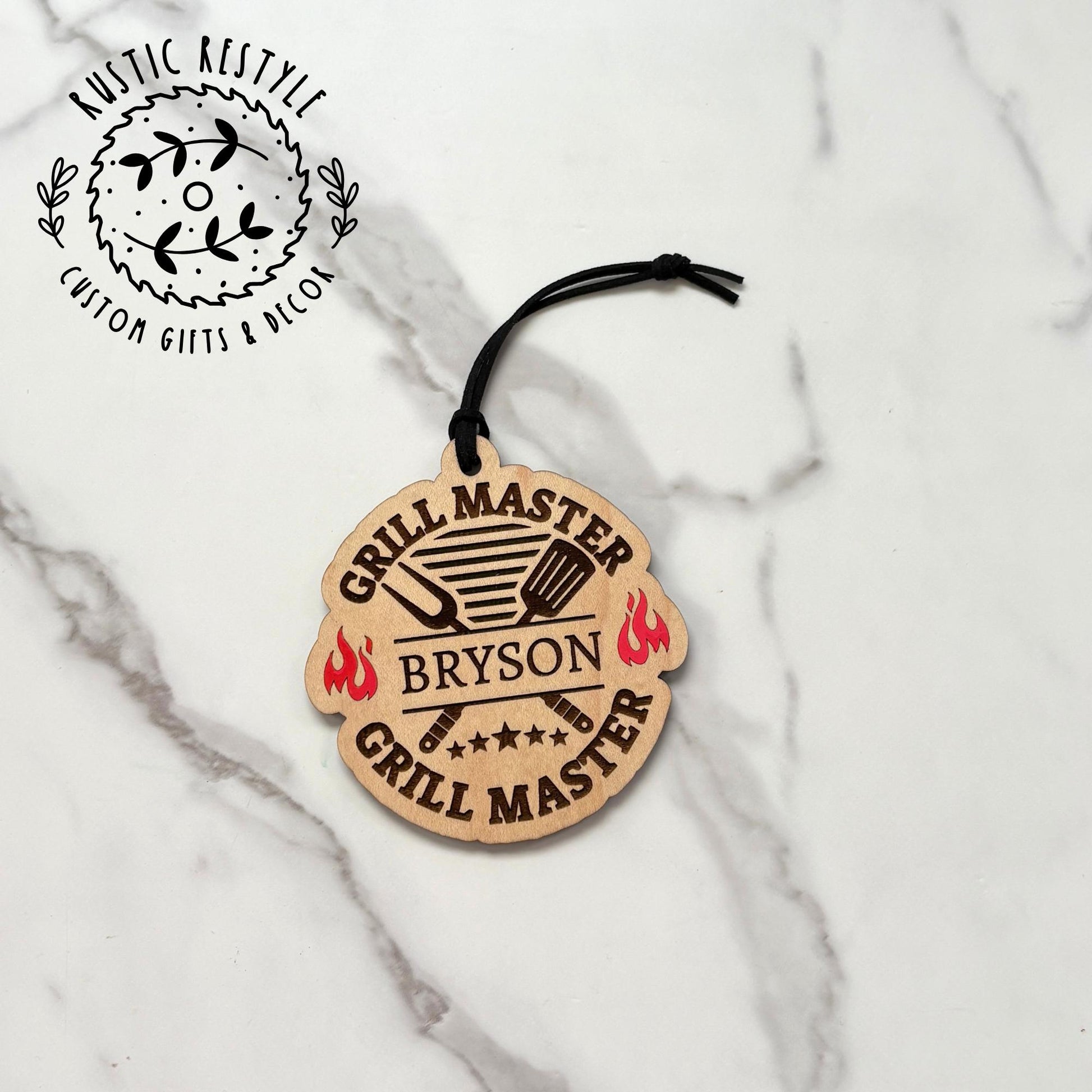 Grill master Christmas Ornament, Personalized Grilling ornament