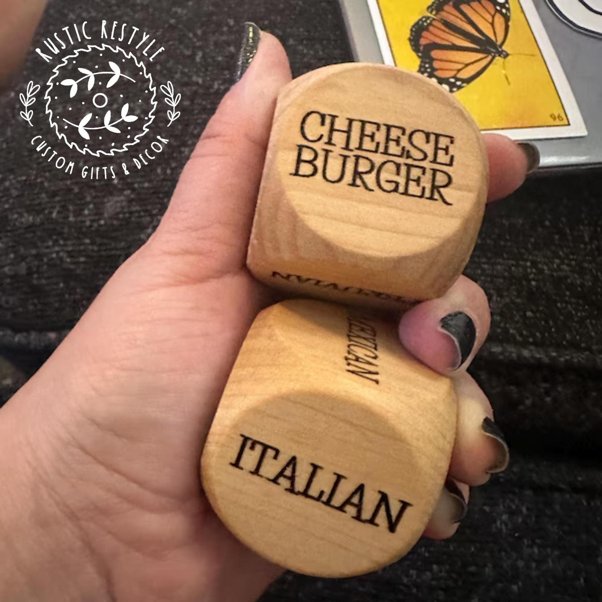 Design your own Dinner Dice, lunch dice, restaurant dice etc.
