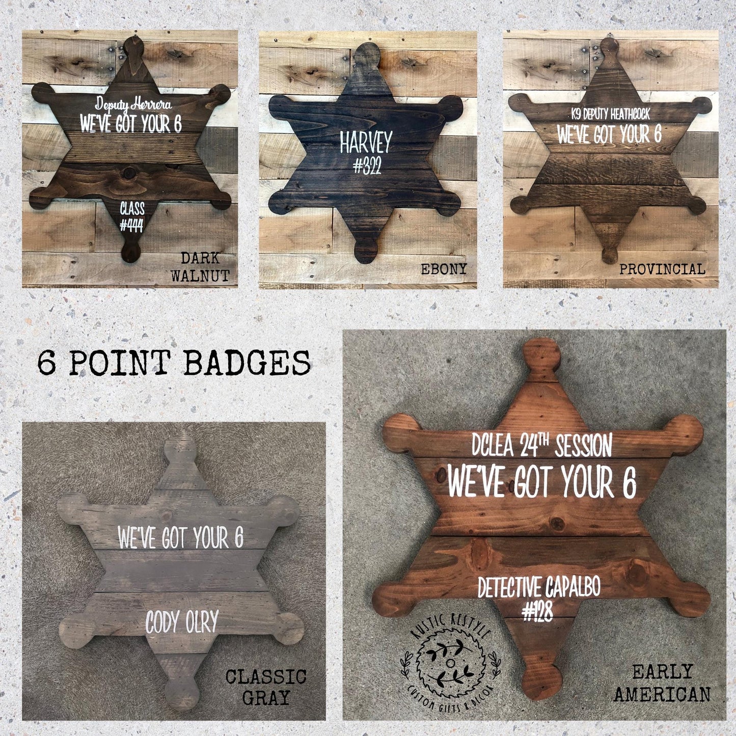 Personalized Police Officer gifts, for retirement, promotion guestbook, police academy graduation, wood police badge wall art,