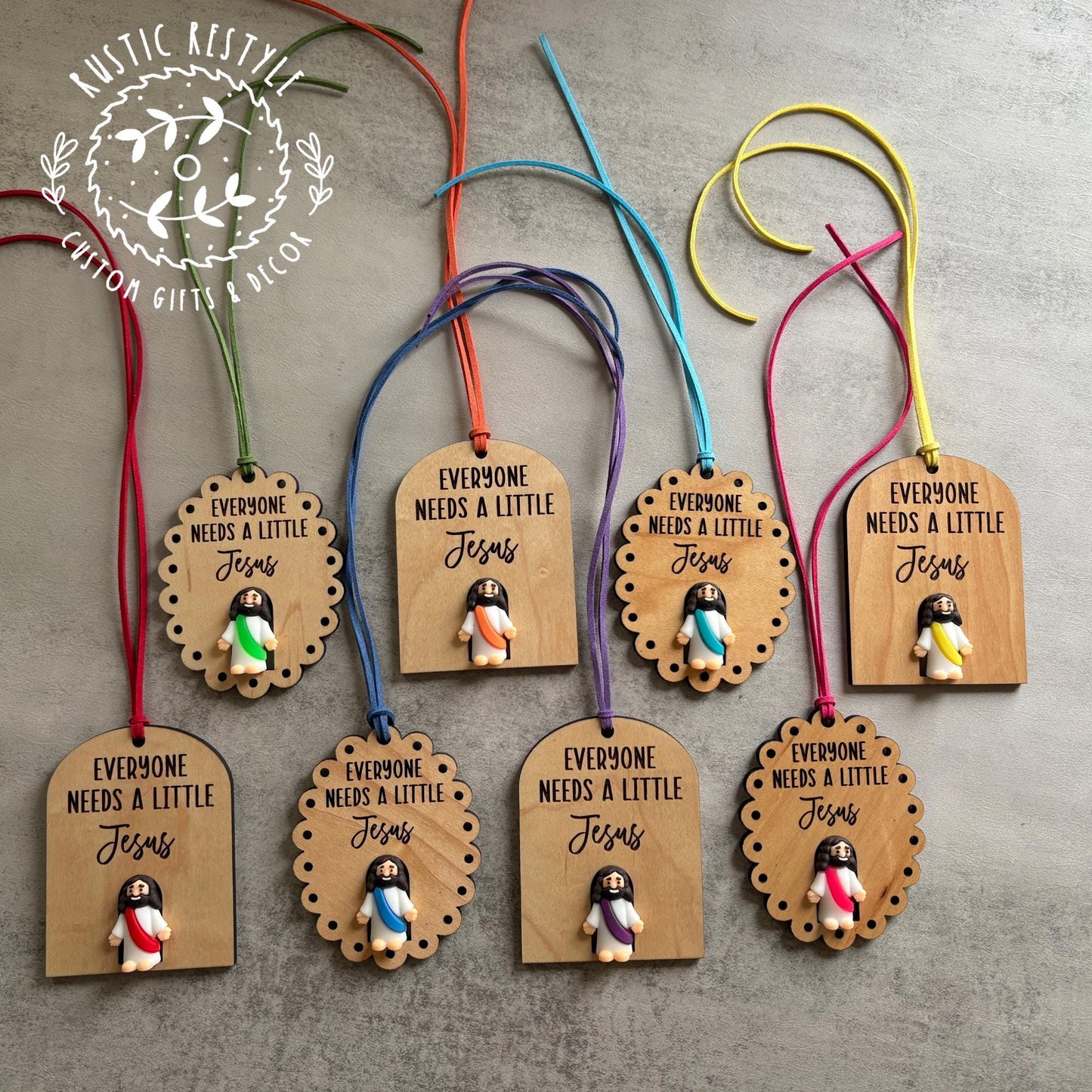 Everyone Needs a Little Jesus Tag • Christian Gift Tag • Religious Ornament •