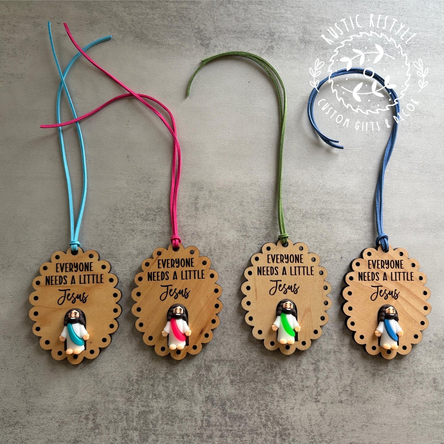 Everyone Needs a Little Jesus Tag • Christian Gift Tag • Religious Ornament •