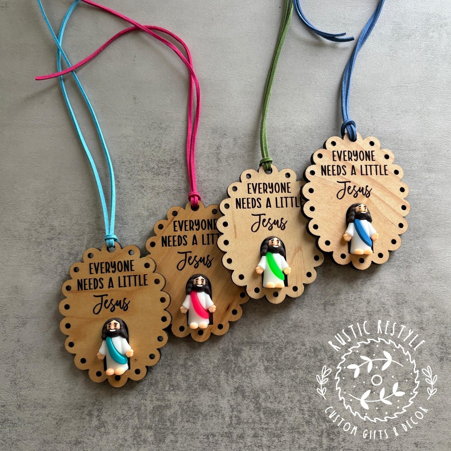 Everyone Needs a Little Jesus Tag • Christian Gift Tag • Religious Ornament •