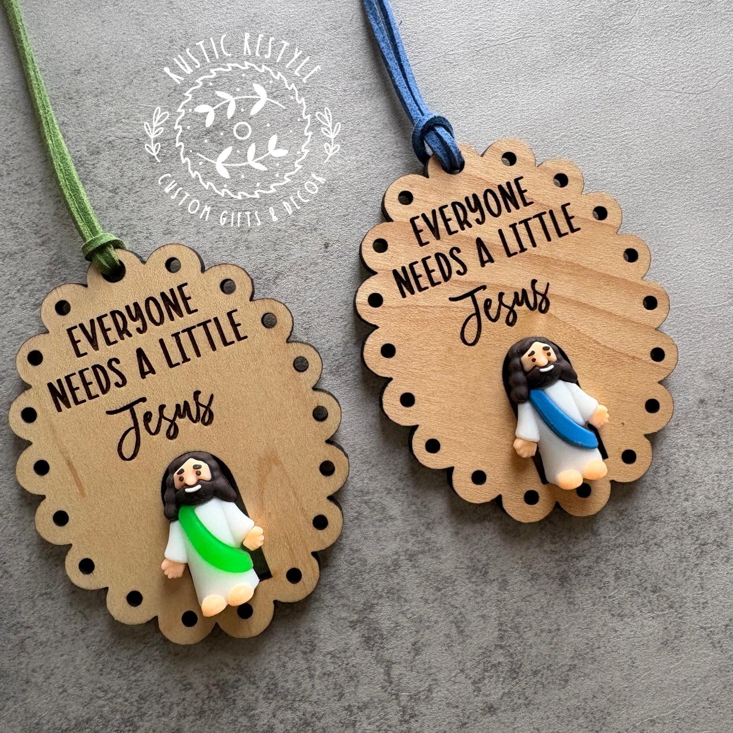 Everyone Needs a Little Jesus Tag • Christian Gift Tag • Religious Ornament •