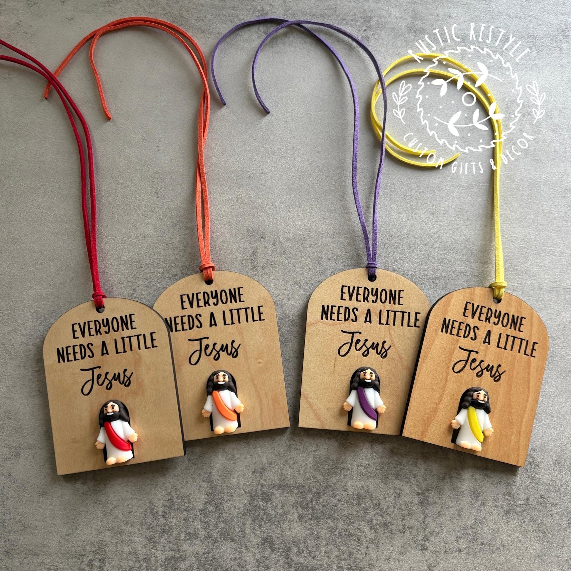 Everyone Needs a Little Jesus Tag • Christian Gift Tag • Religious Ornament •