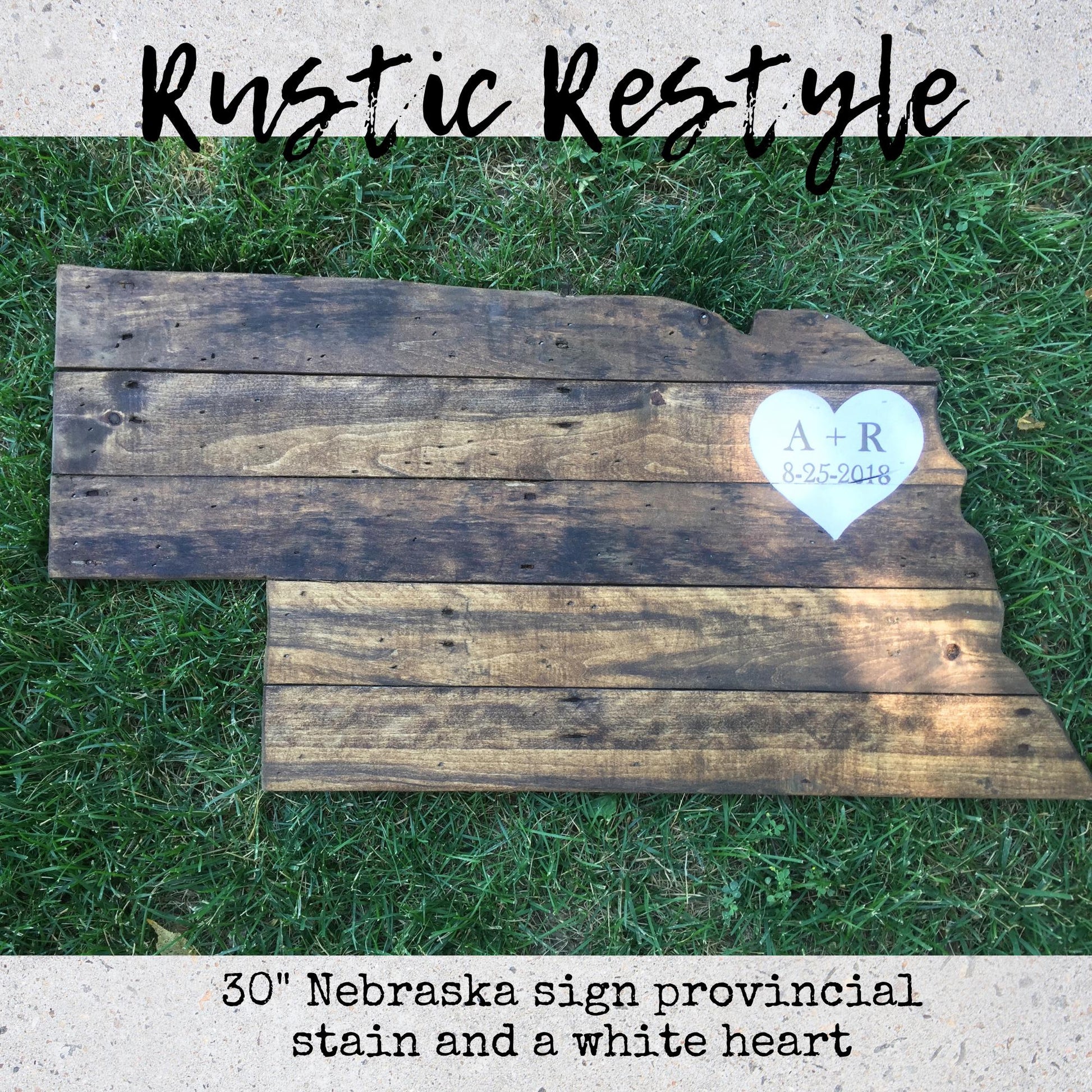 Nebraska wood cutout, Nebraska wall map, state sign, wooden state cut out, state wall art, wedding guest book, wood Nebraska alternative