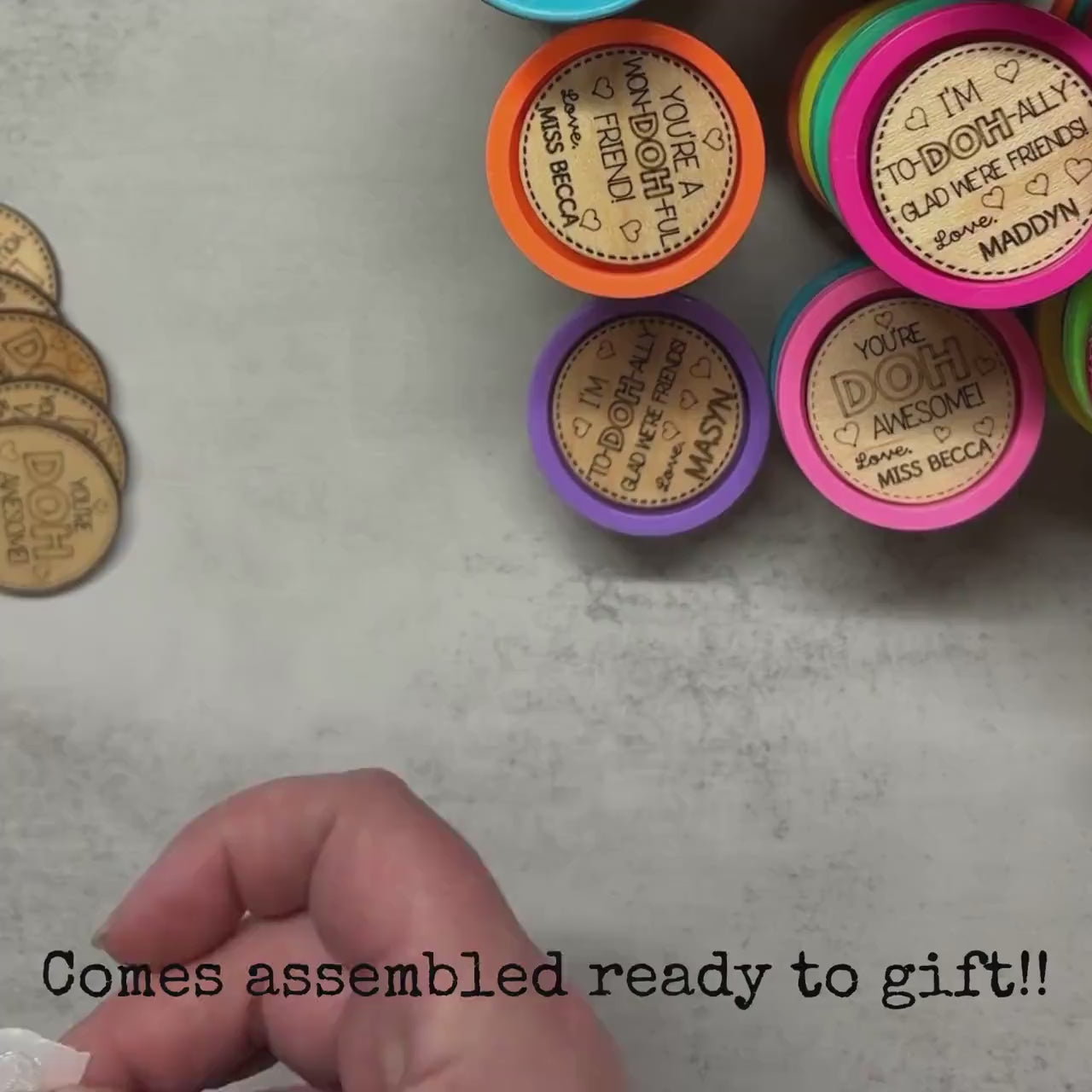 Wooden Play-Doh Easter basket stuffers for Kids