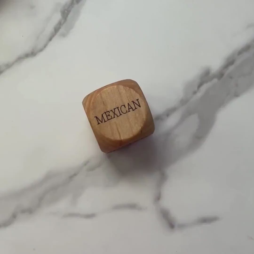 Design your own Dinner Dice, lunch dice, restaurant dice, craft, activity, and study dice