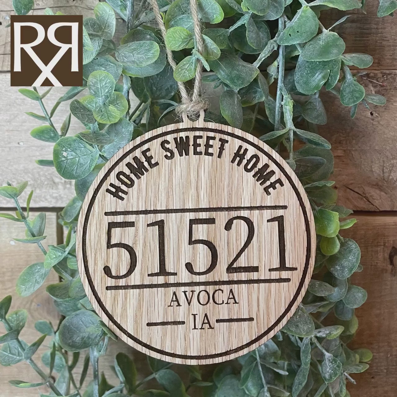 Home sweet Home Customized Zip code ornament