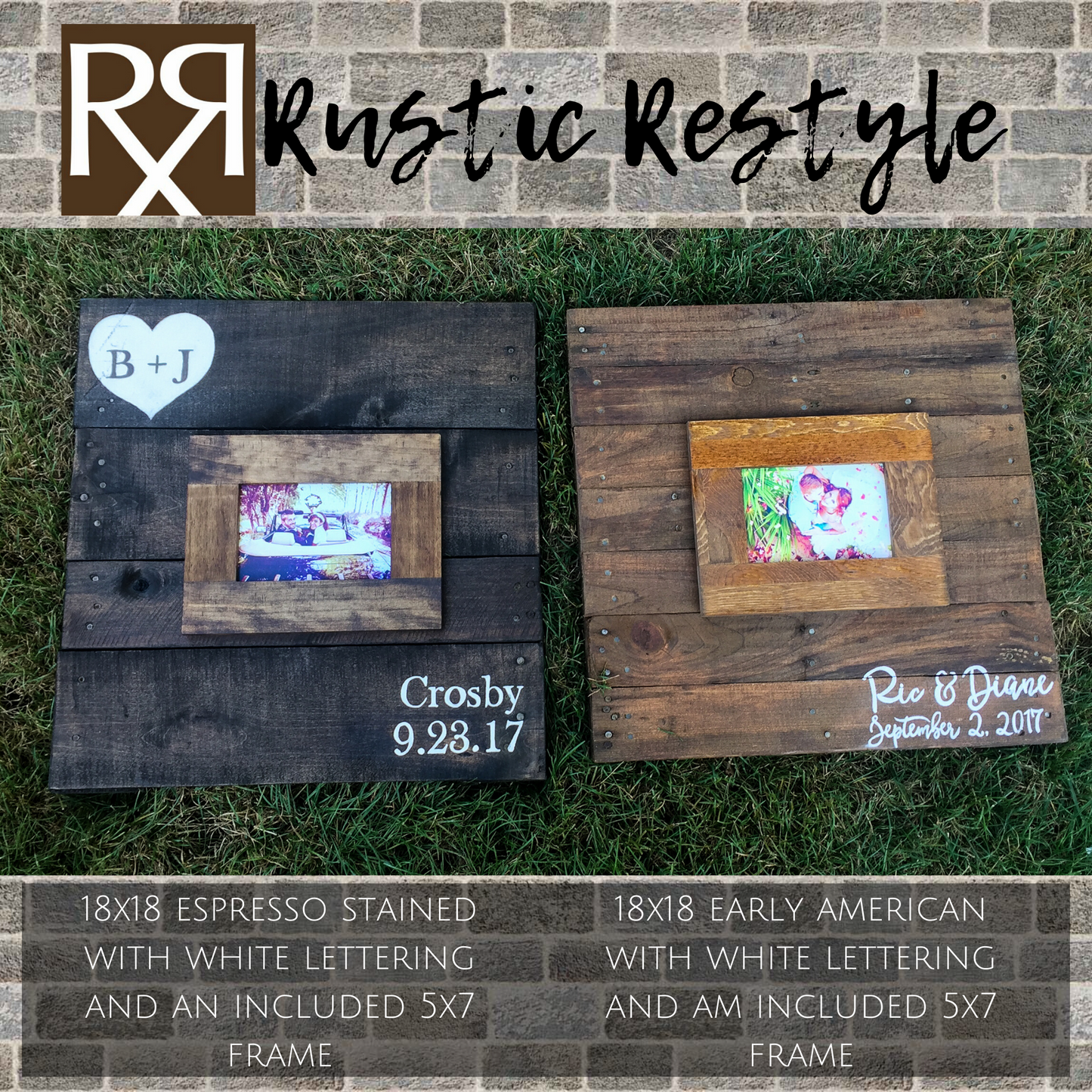 18"X18"  Wooden signable wedding guest book made from reclaimed wood