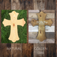 Dios Bendigas name cross keepsake gift- for mi bautizo, baptism, gift for new parents, baby Boy/Girl wall hanging, spanish, god parent - Rustic Restyle