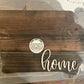14" inch Iowa home sweet home sign with zip code and city marker, Pick your own customization