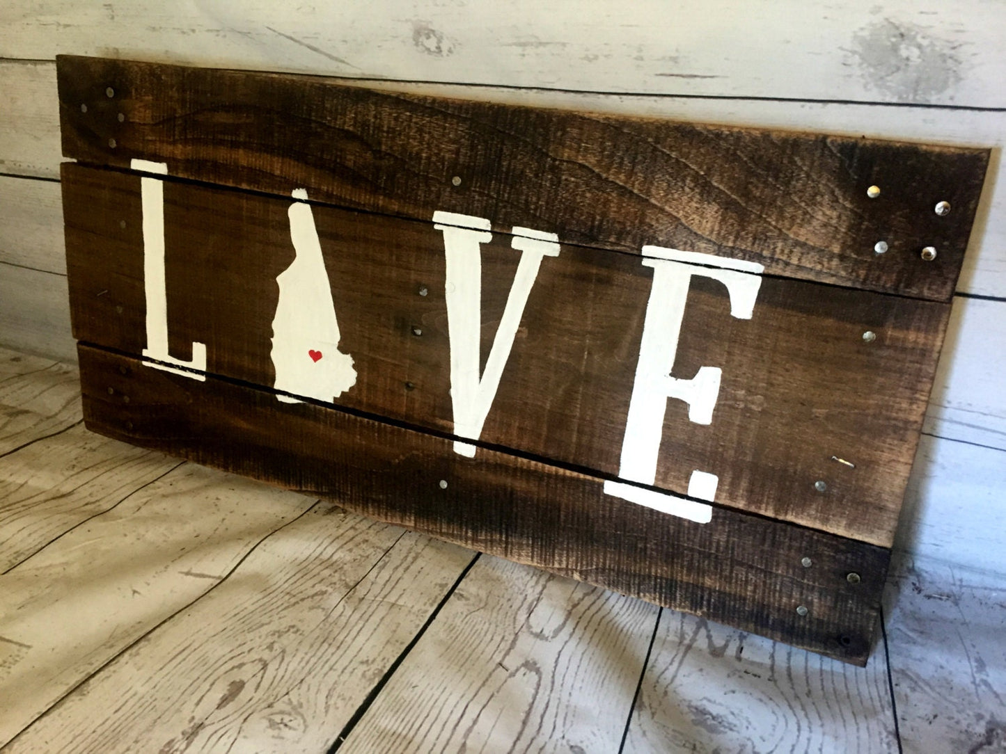 House warming gift, New Hampshire sign, New Hampshire state, Custom wood sign, New Hampshire Decor, Love sign, State sign, gift idea, 005