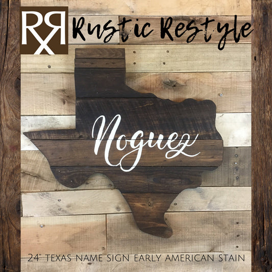 24" wooden Texas Pallet sign wall art, Texas wall art, Established sign, Housewarming, last name art, Farmhouse sign, gift for new home,